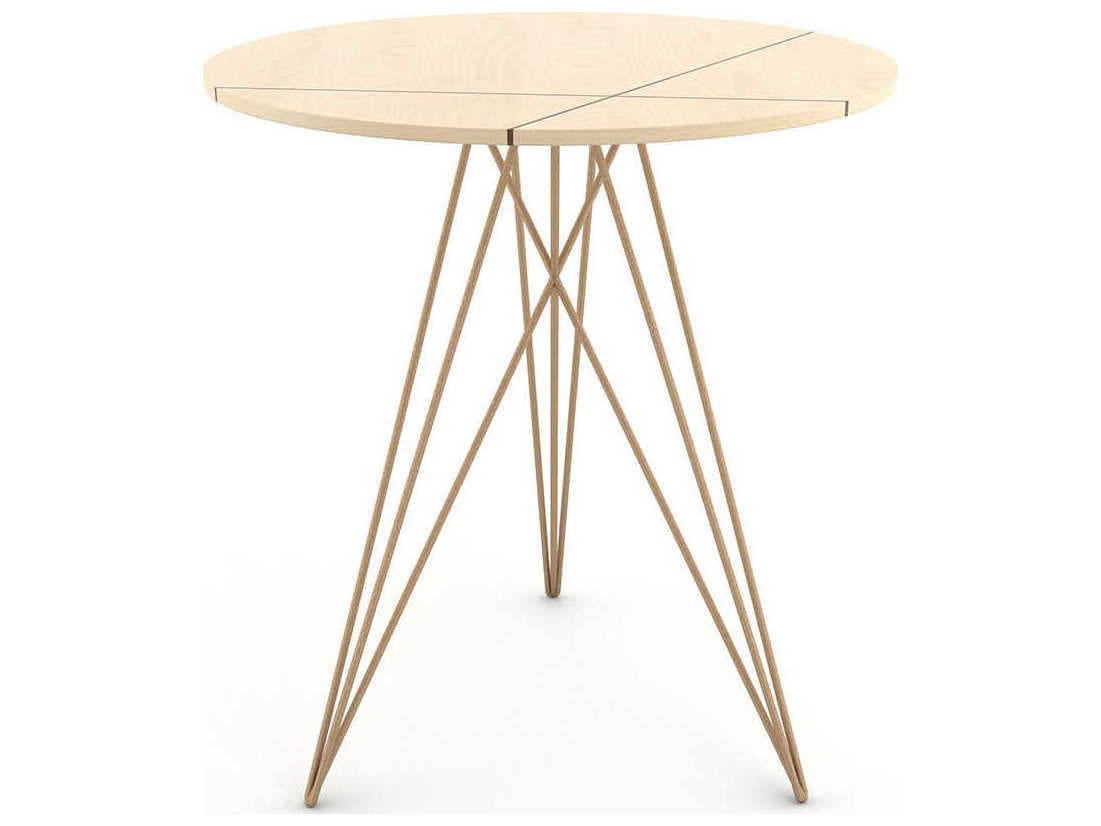 Tronk Design Hudson Round Wood End Table