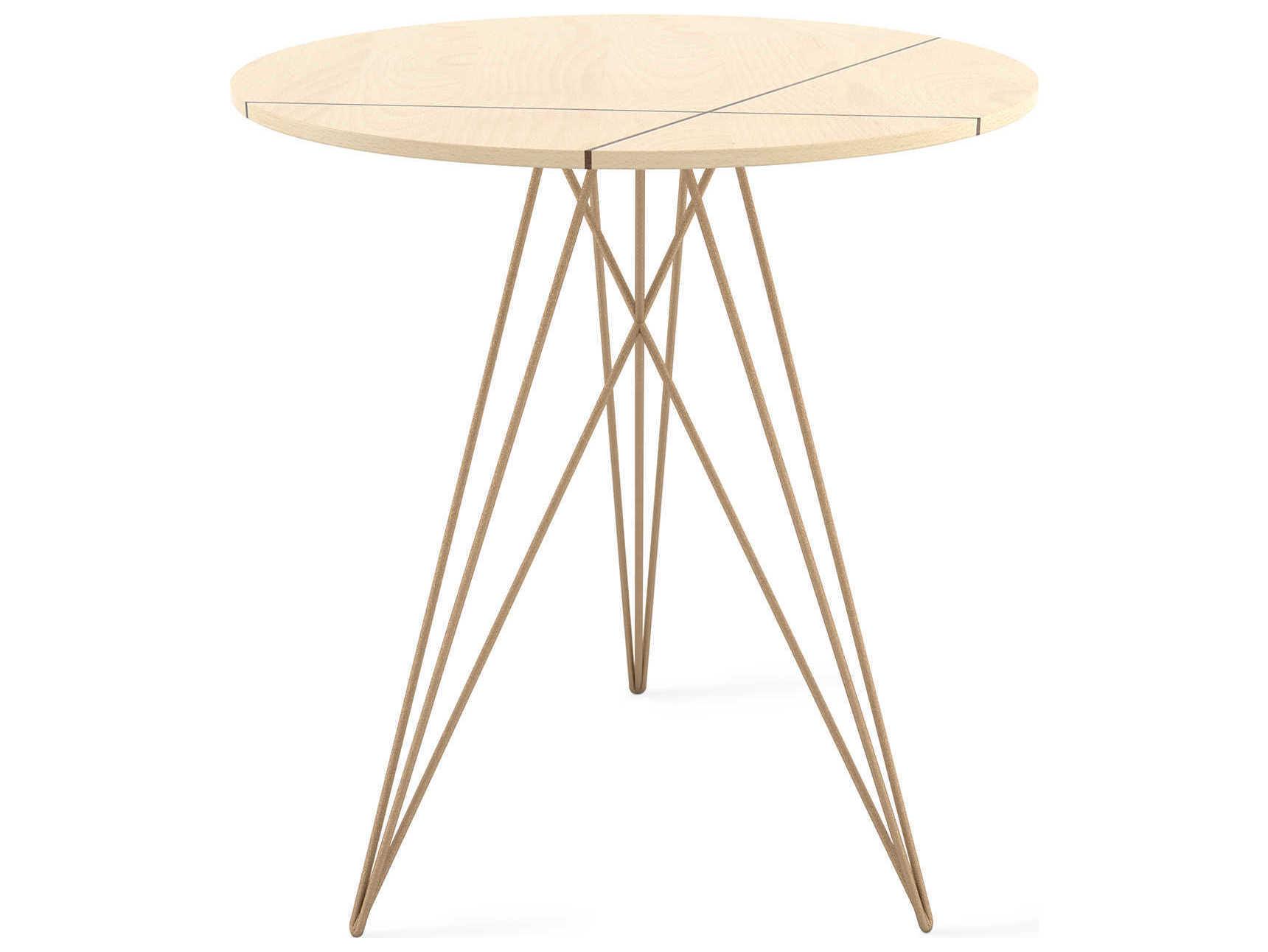 Tronk Design Hudson Round Wood End Table