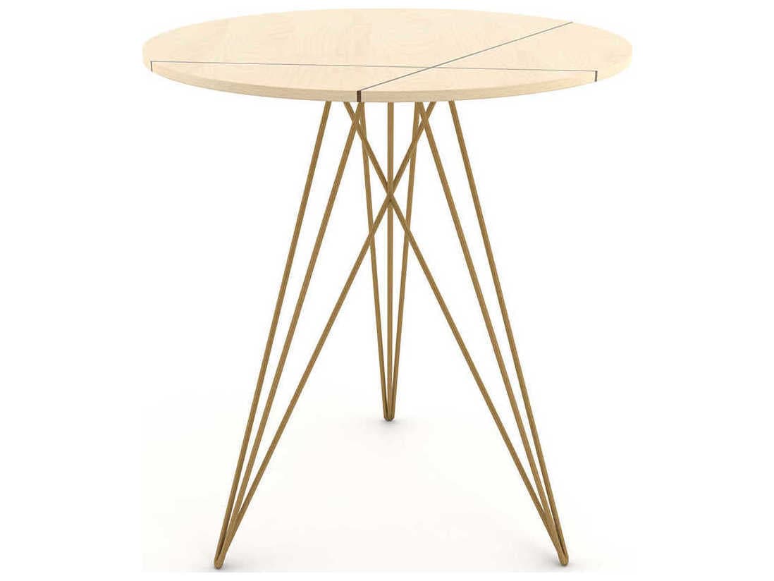 Tronk Design Hudson Round Wood End Table