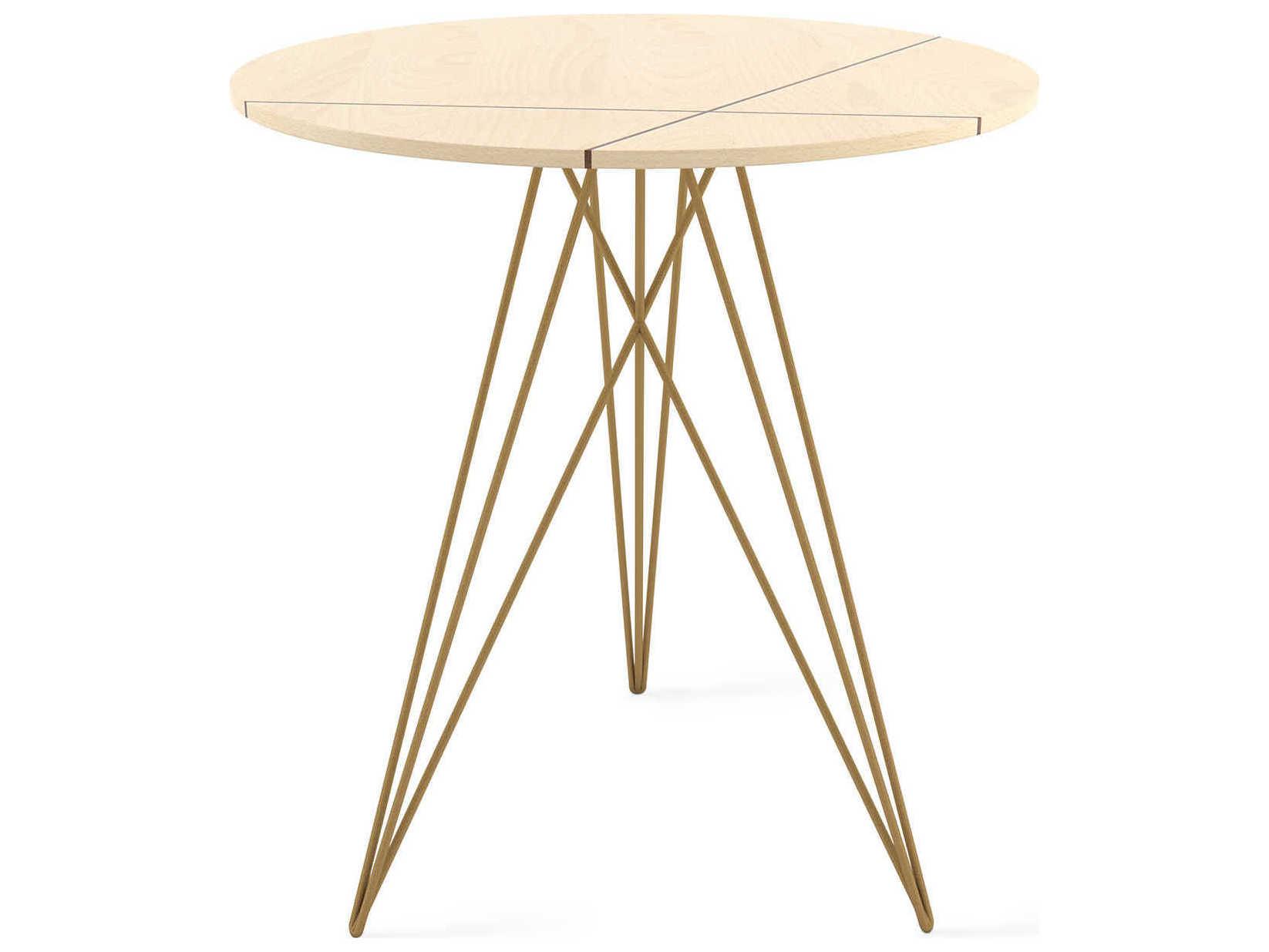Tronk Design Hudson Round Wood End Table