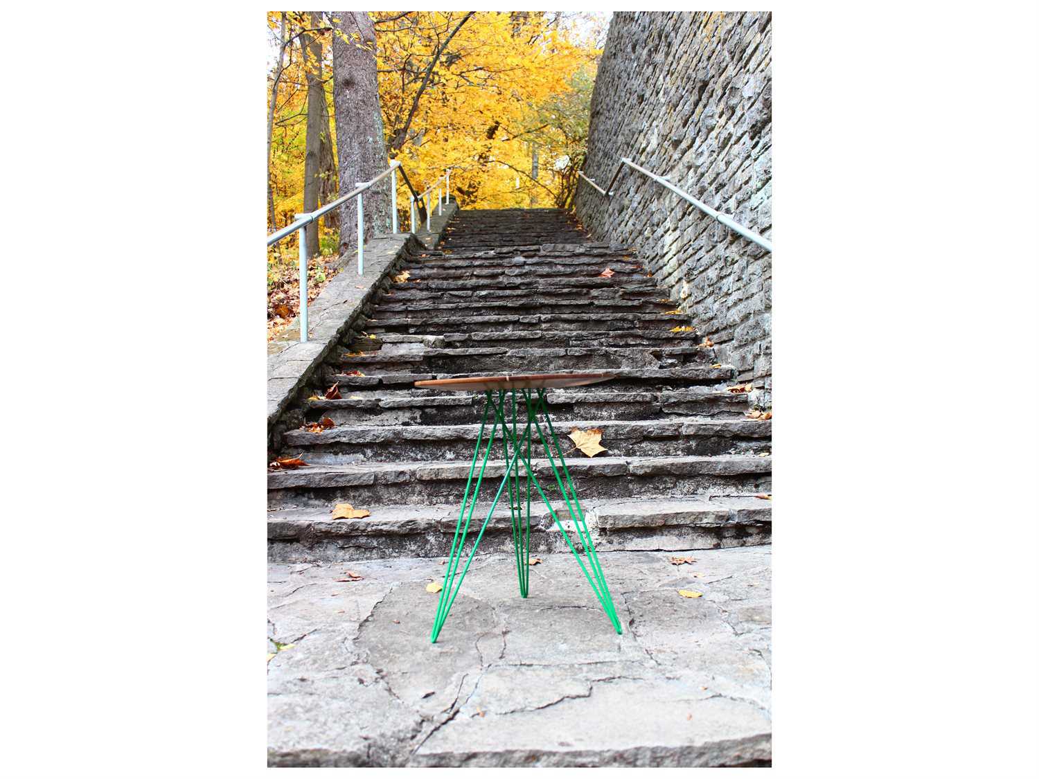 Tronk Design Hudson Round Wood End Table