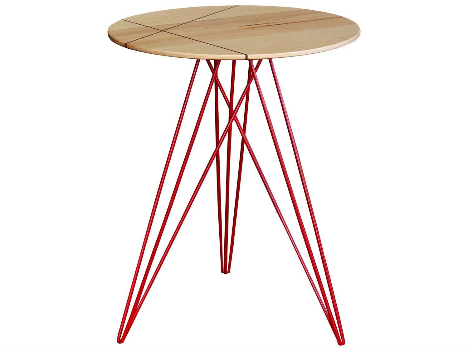 Tronk Design Hudson Round Wood End Table