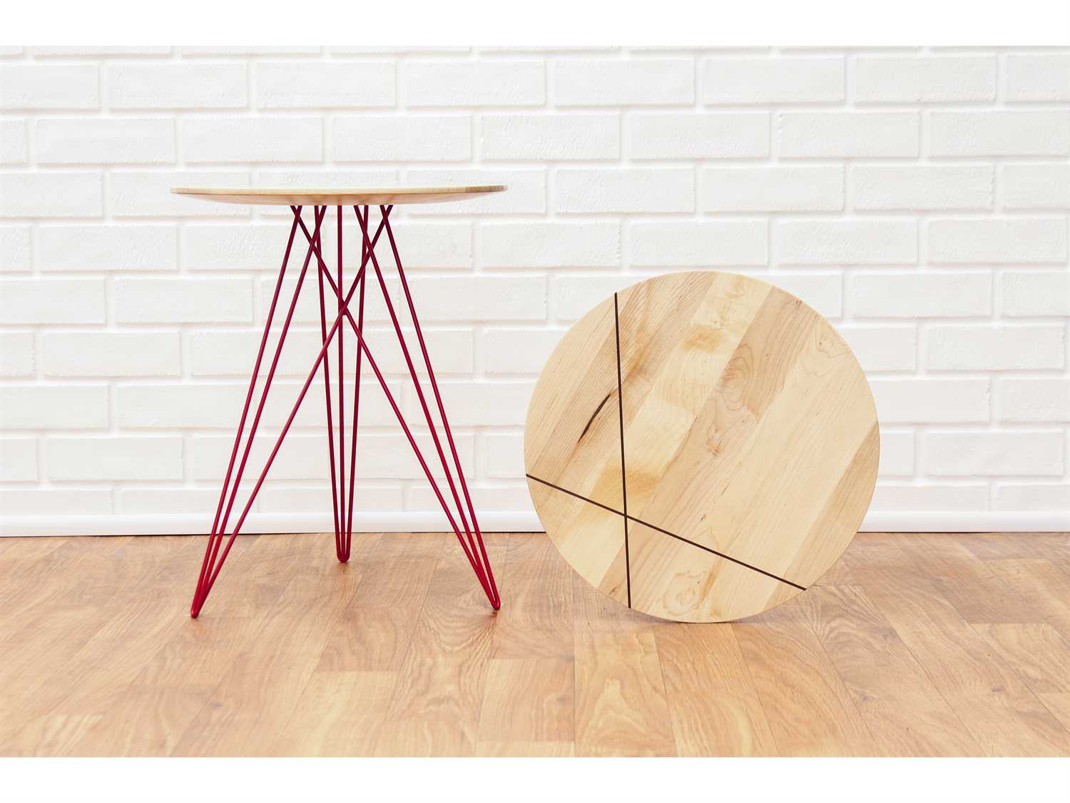 Tronk Design Hudson Round Wood End Table