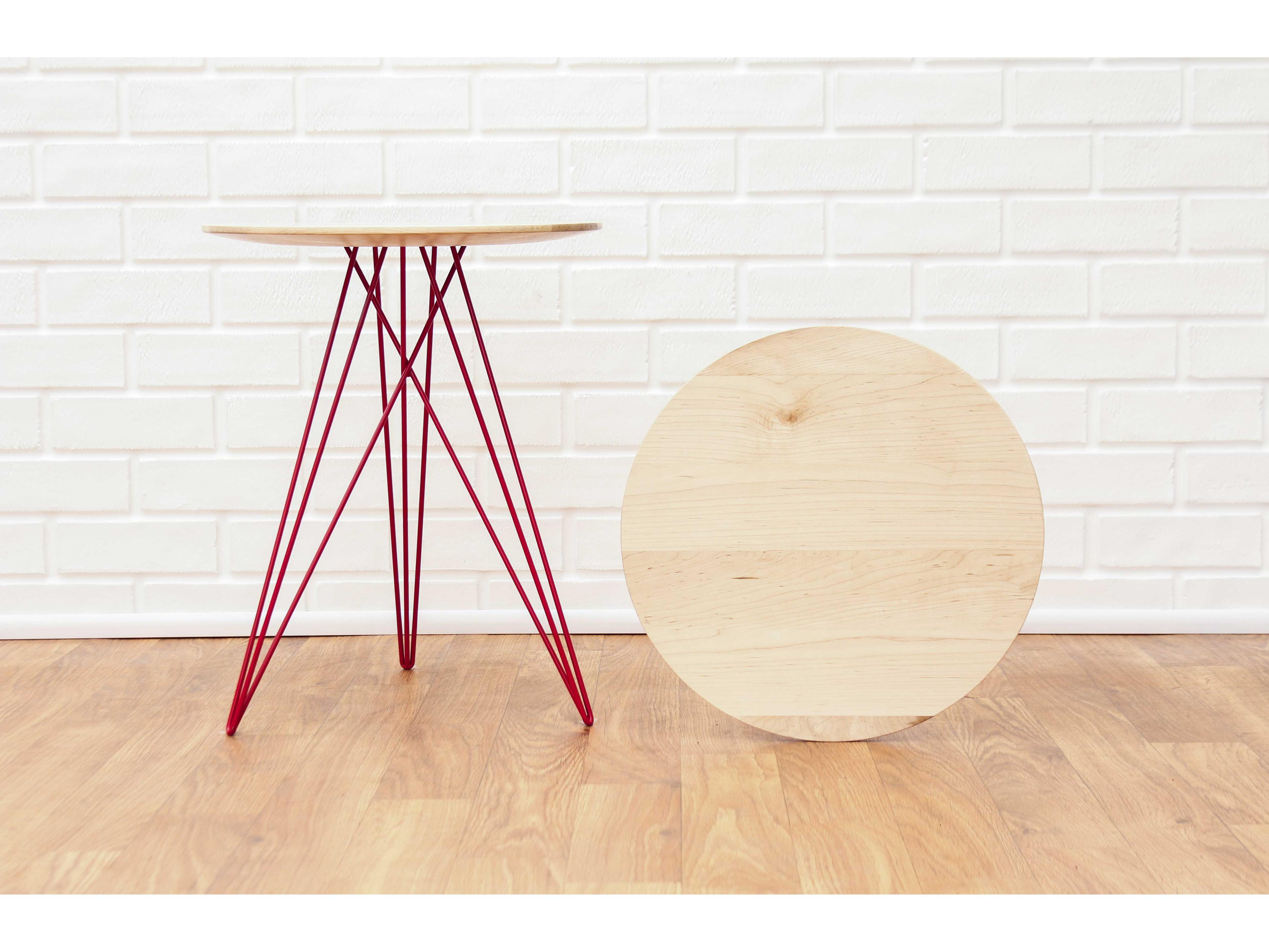 Tronk Design Hudson Round Wood End Table