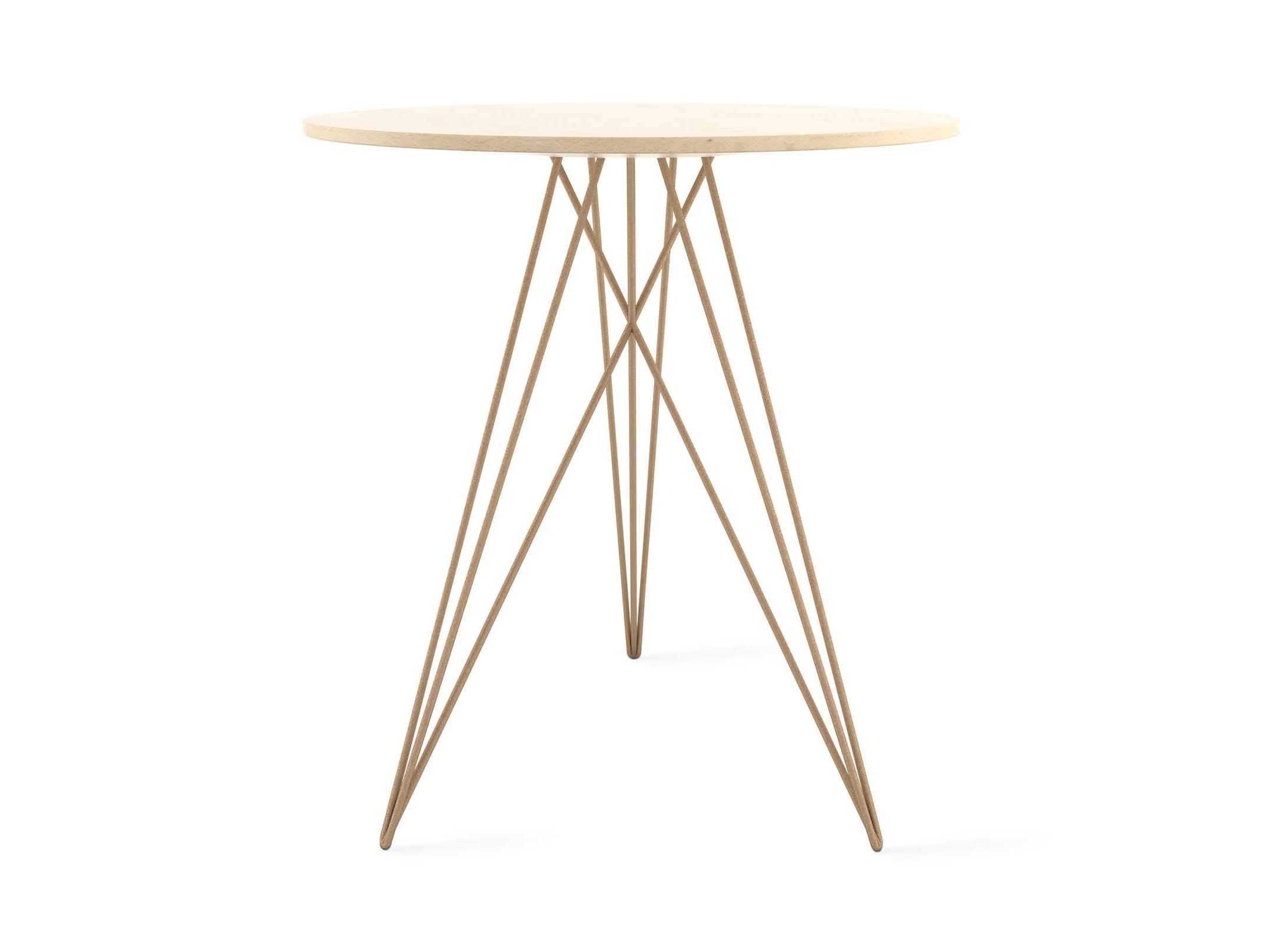Tronk Design Hudson Round Wood End Table