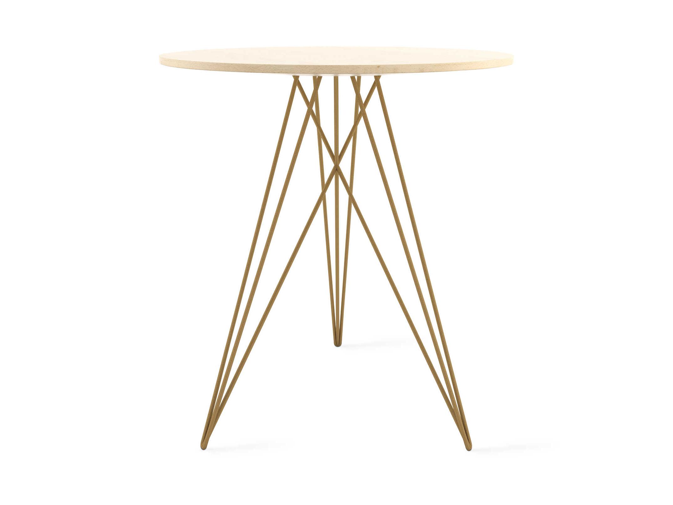 Tronk Design Hudson Round Wood End Table