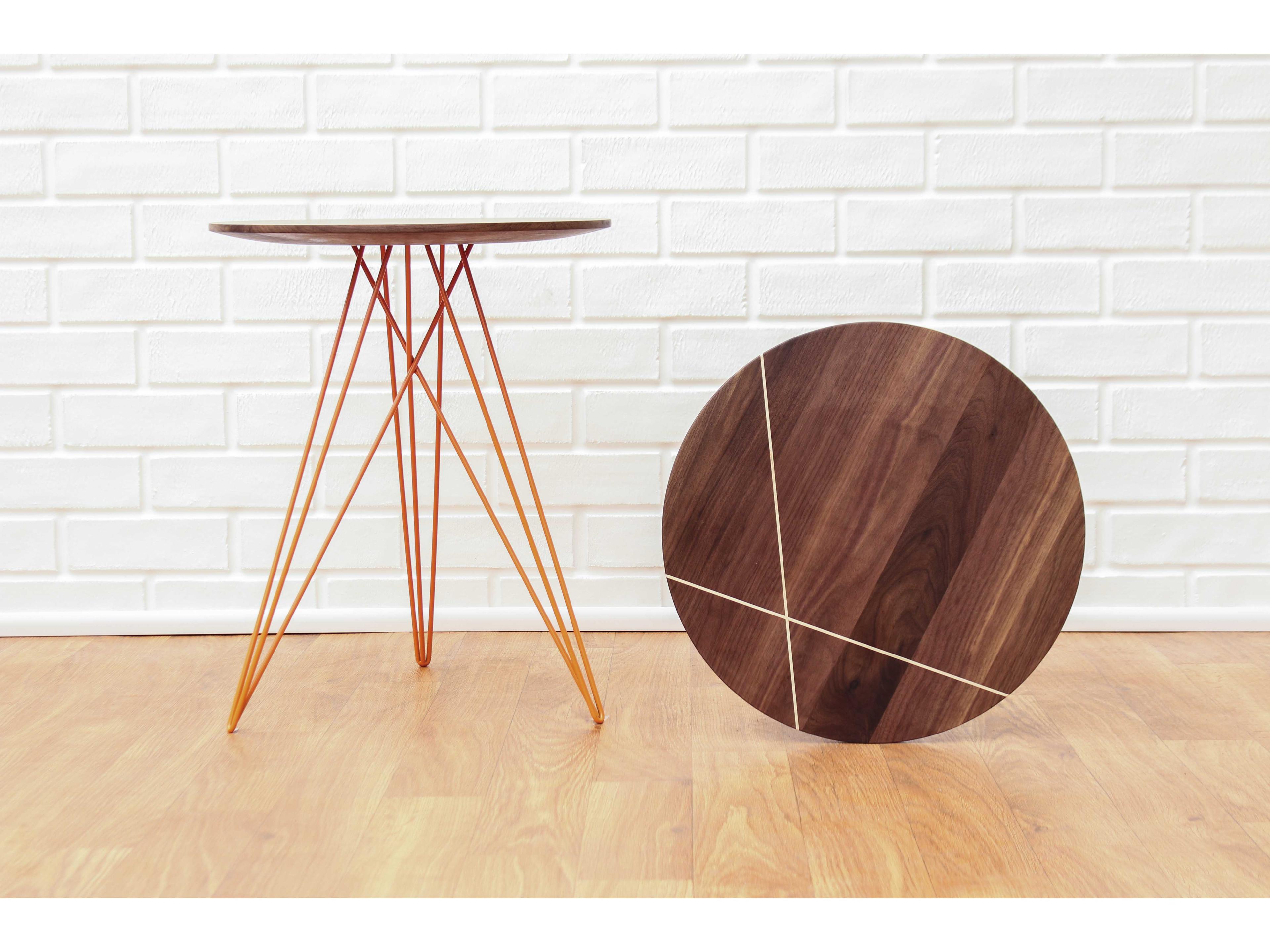 Tronk Design Hudson Round Wood End Table