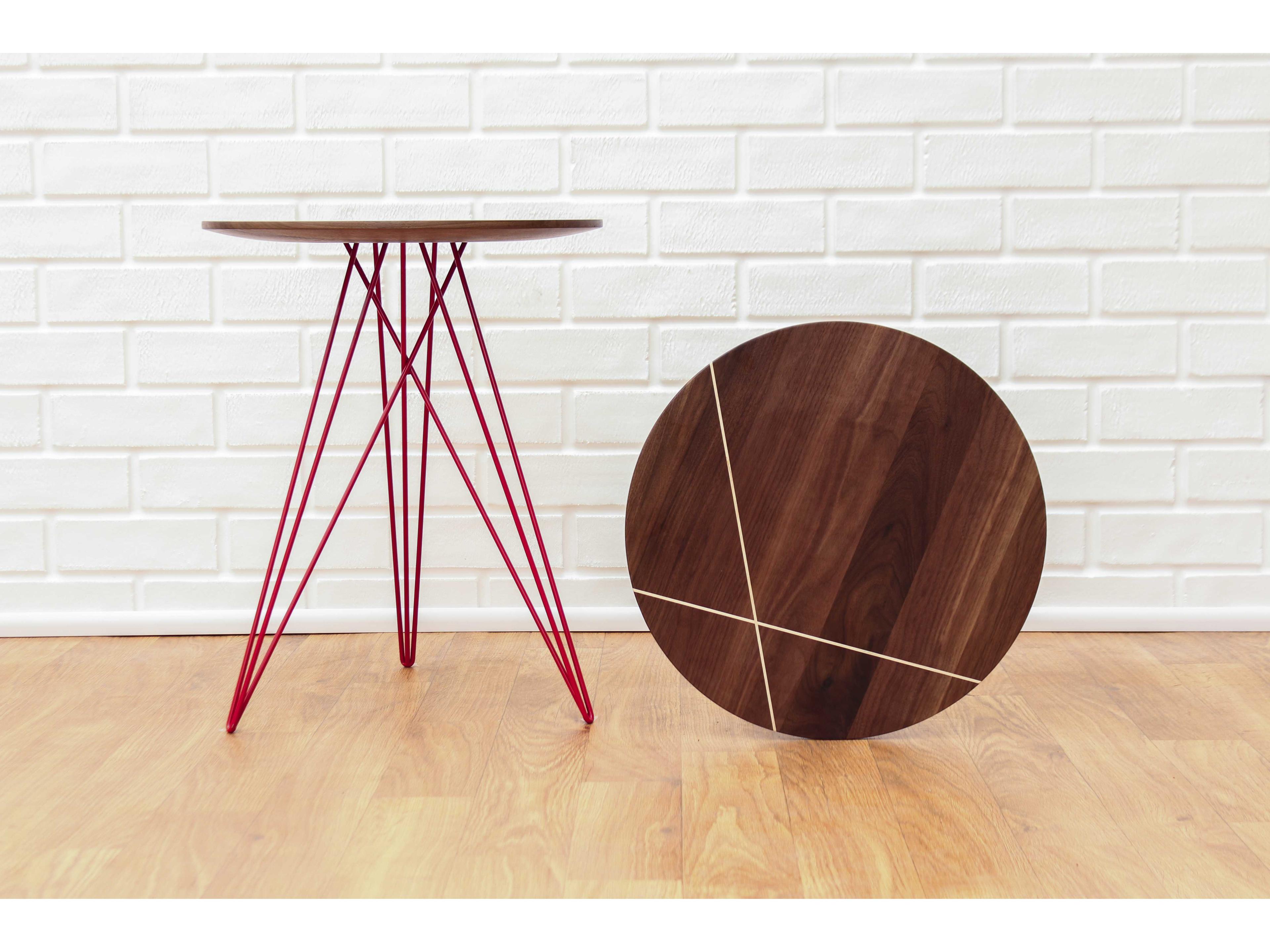 Tronk Design Hudson Round Wood End Table