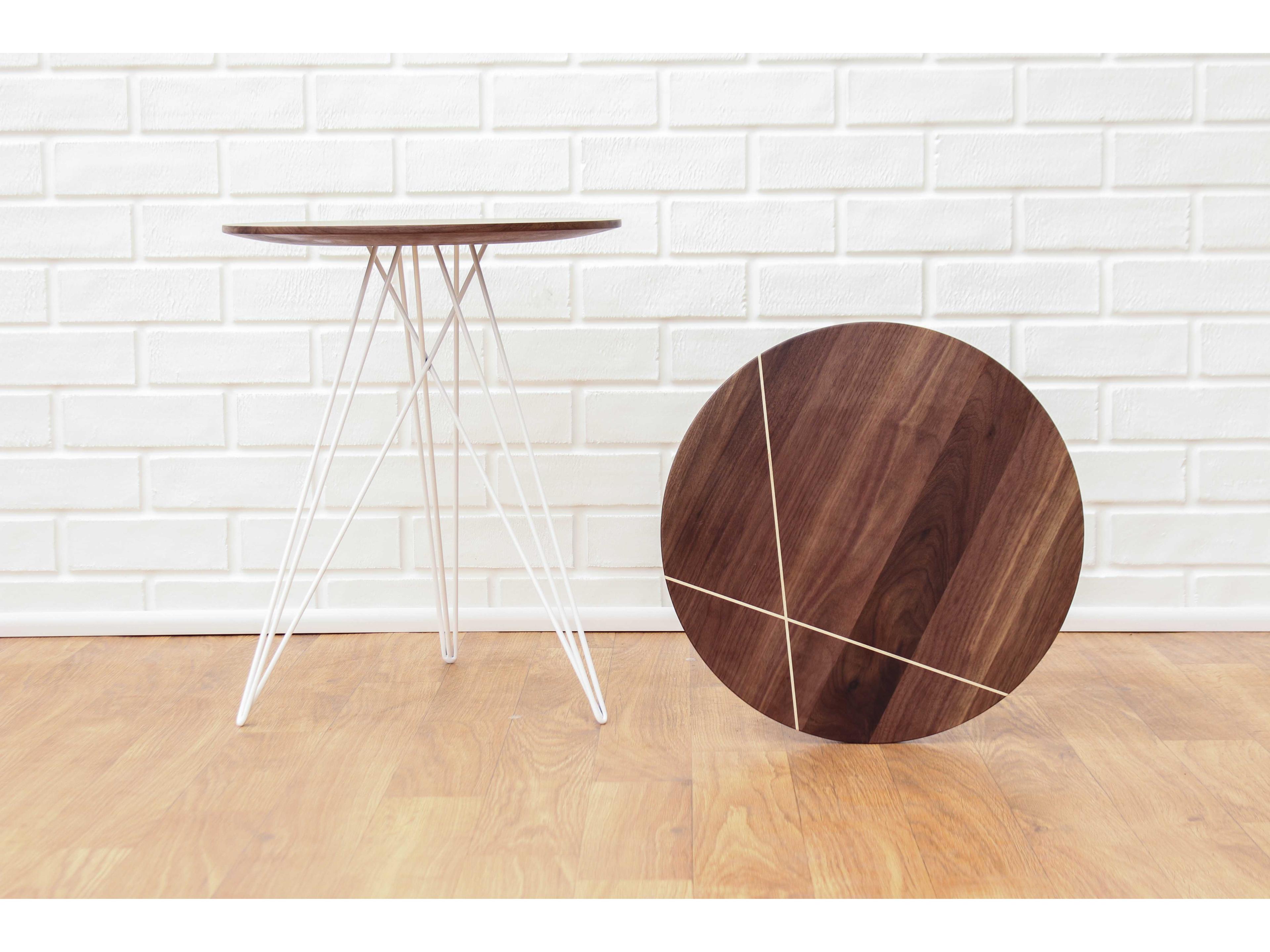Tronk Design Hudson Round Wood End Table