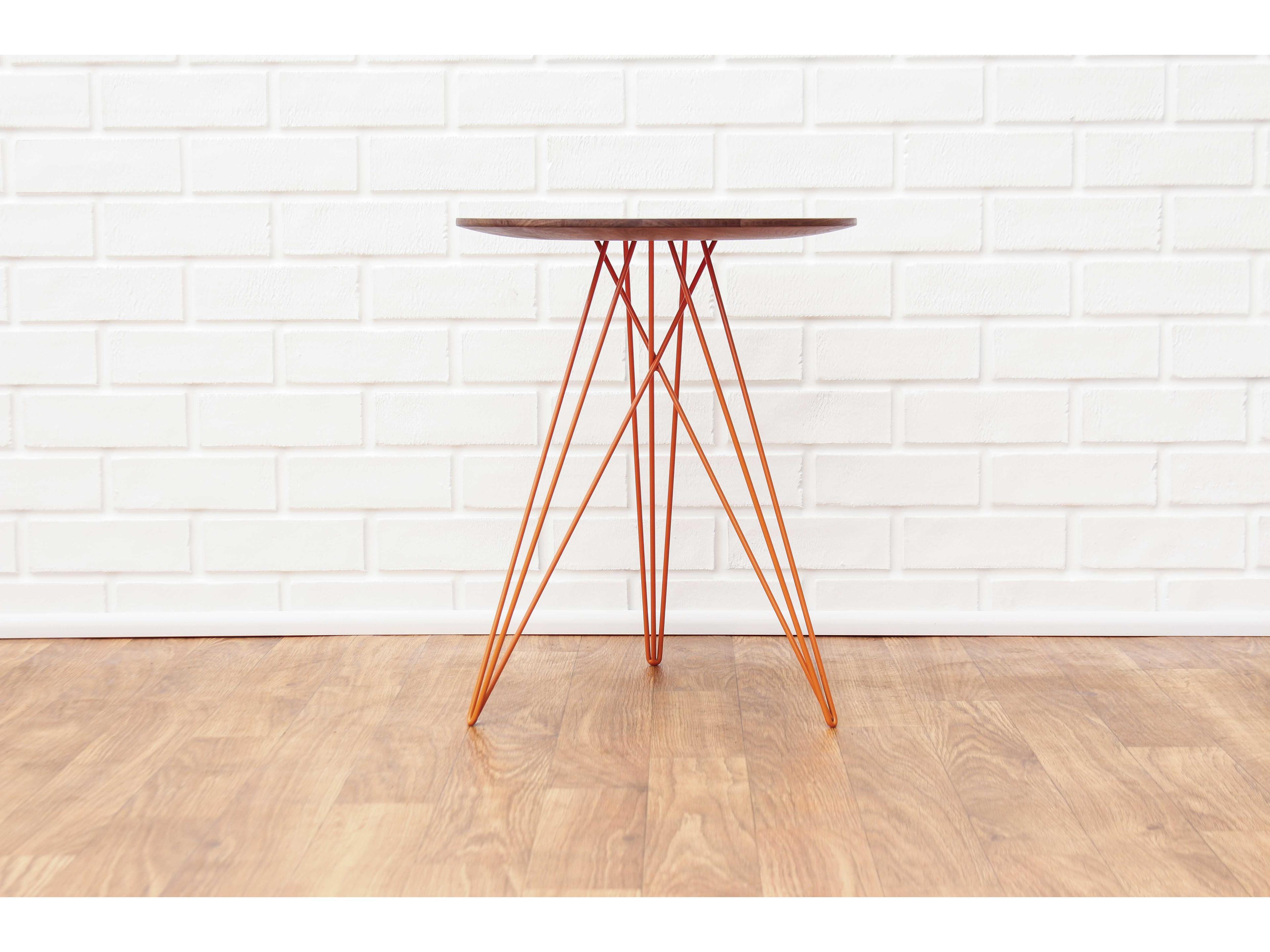 Tronk Design Hudson Round Wood End Table