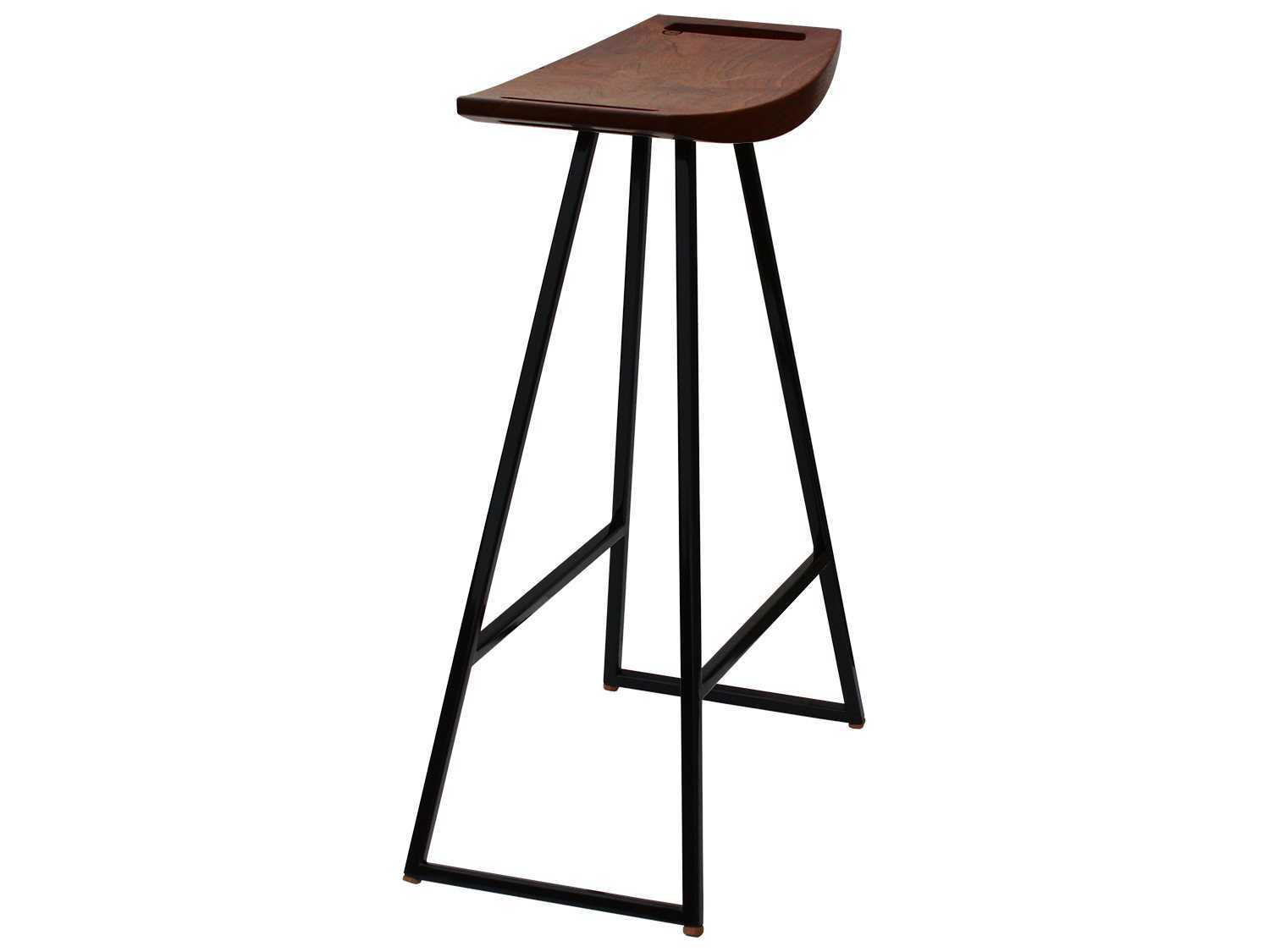 Tronk Design Robert Walnut Wood Bar Stool