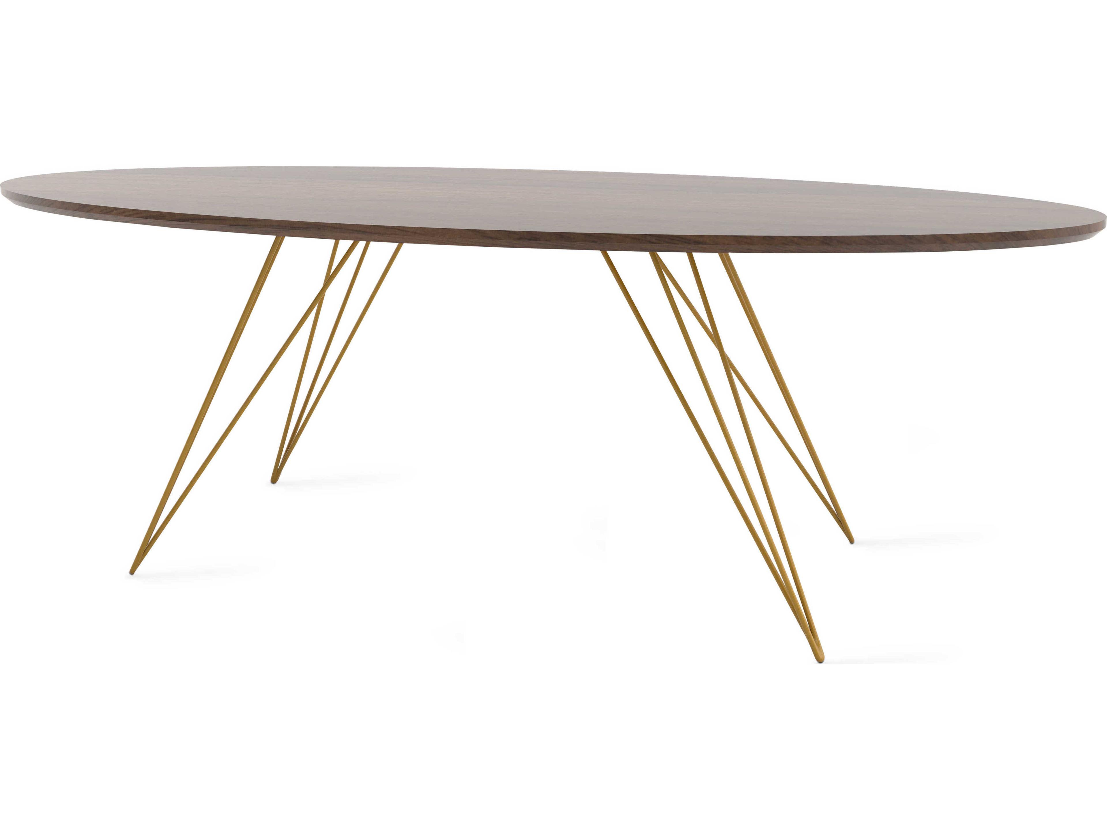 Tronk Design Williams Oval Wood Coffee Table