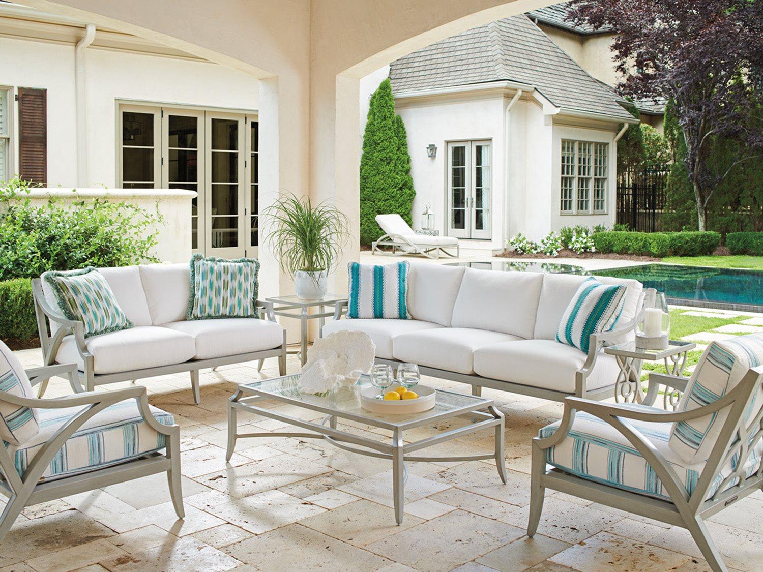 Tommy Bahama Outdoor Silver Sands Aluminum Lounge Set