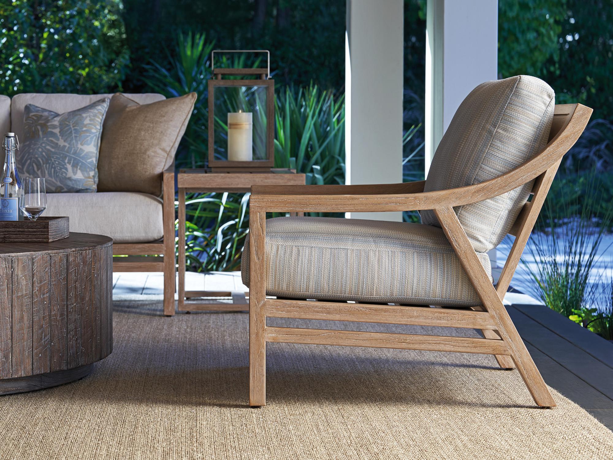 Tommy Bahama Outdoor Stillwater Cove Teak Cushion Lounge Set