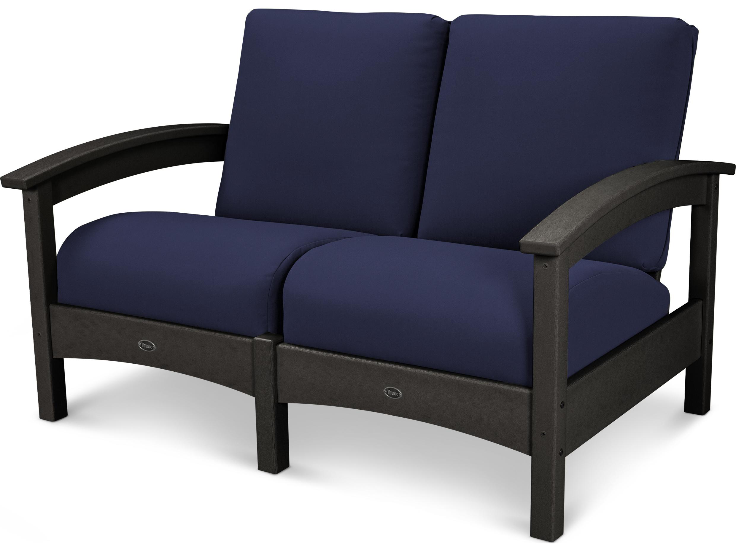 Trex® Outdoor Furniture™ Rockport Deep Seating Recycled Plastic Loveseat
