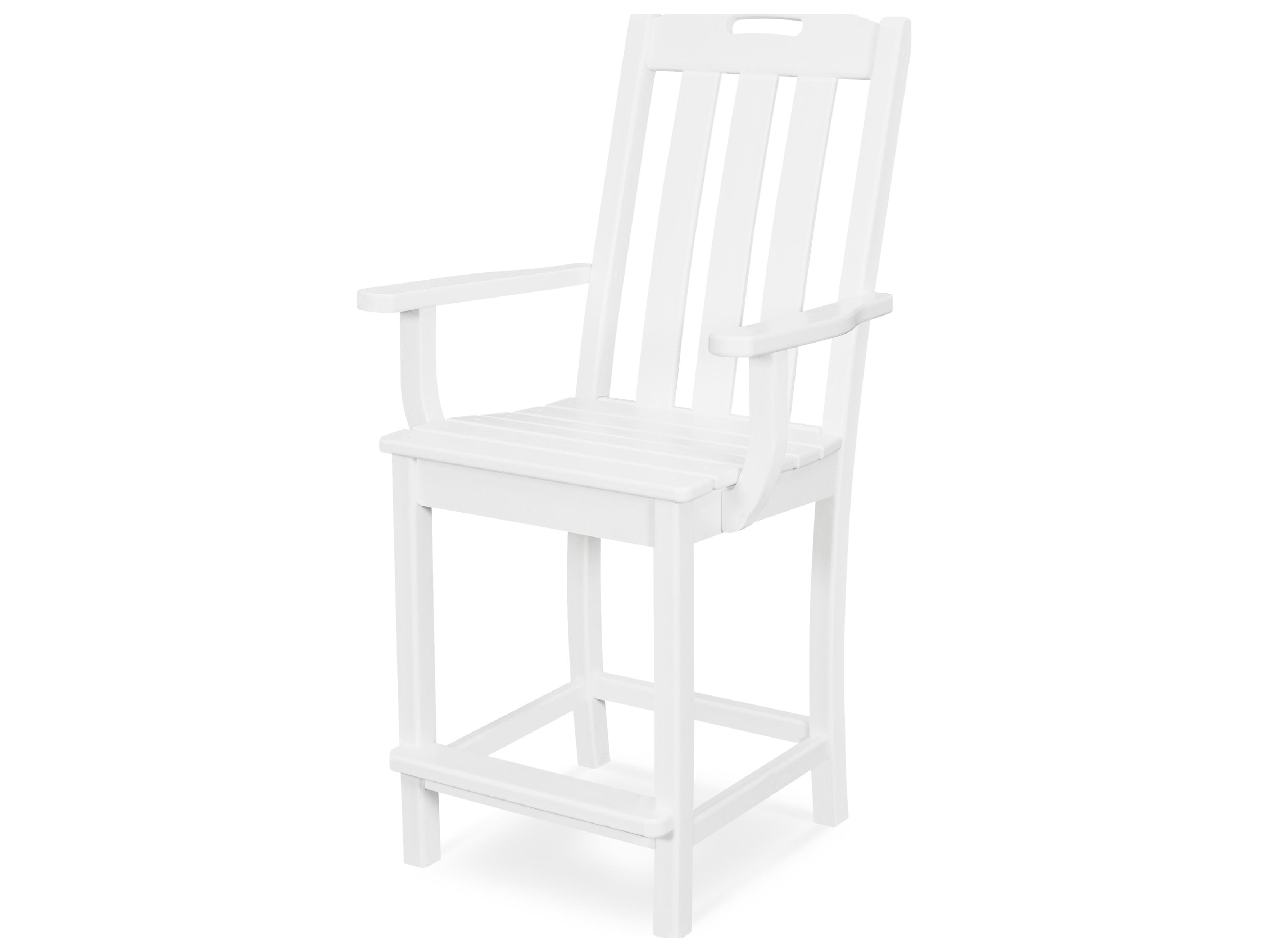 Trex® Outdoor Furniture™ Yacht Club Recycled Plastic Counter Arm Chair