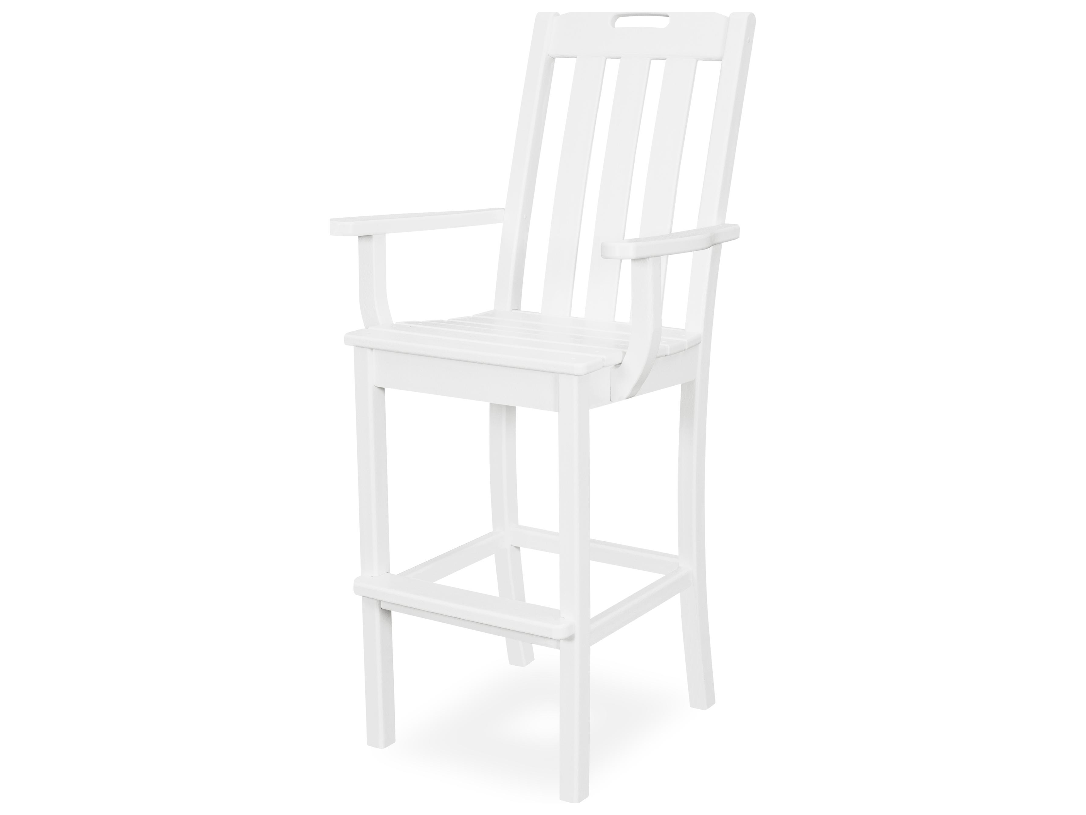 Trex® Outdoor Furniture™ Yacht Club Recycled Plastic Bar Arm Chair