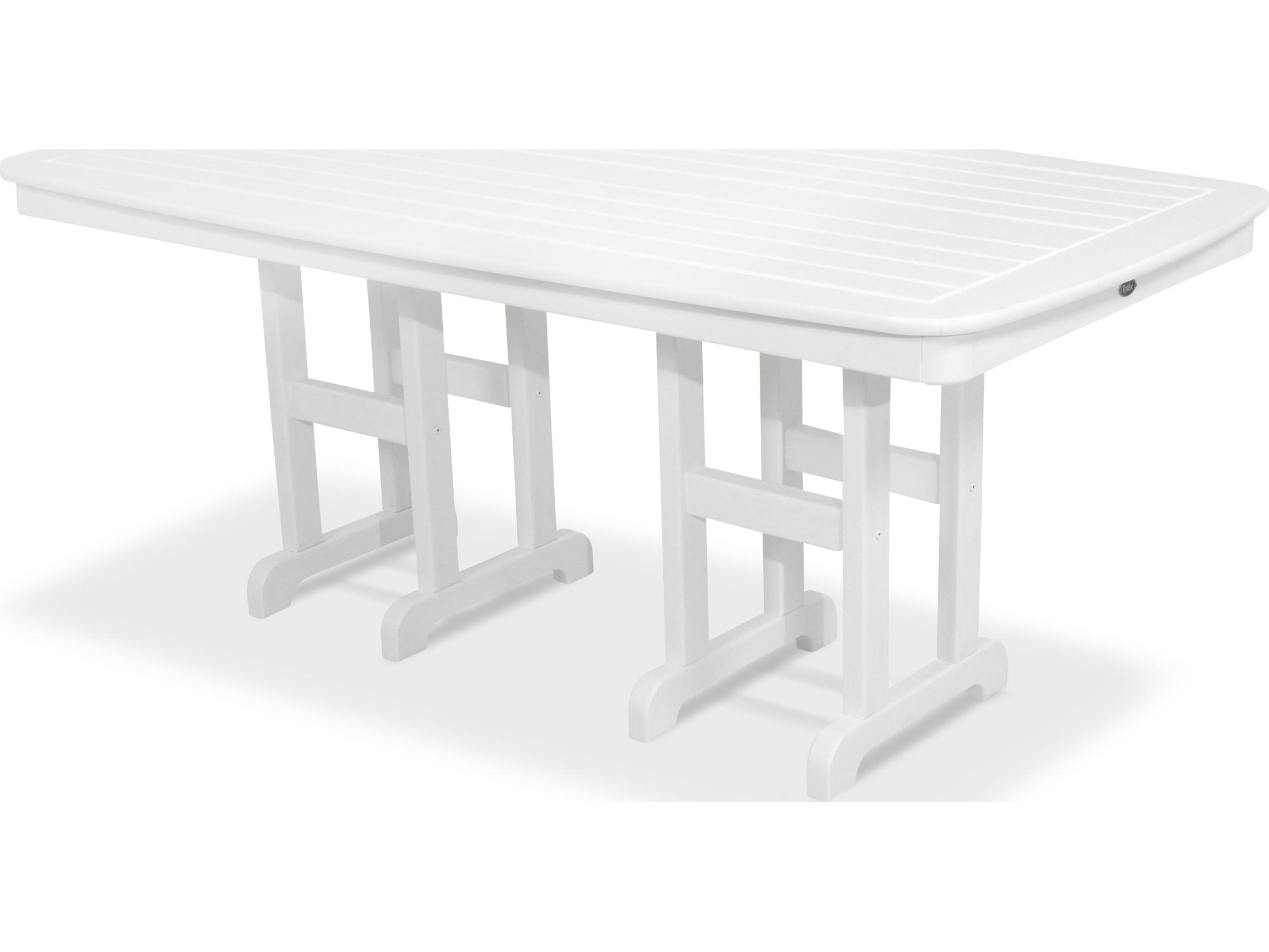 Trex® Outdoor Furniture™ Yacht Club Recycled Plastic Rectangular Dining Table with Umbrella Hole