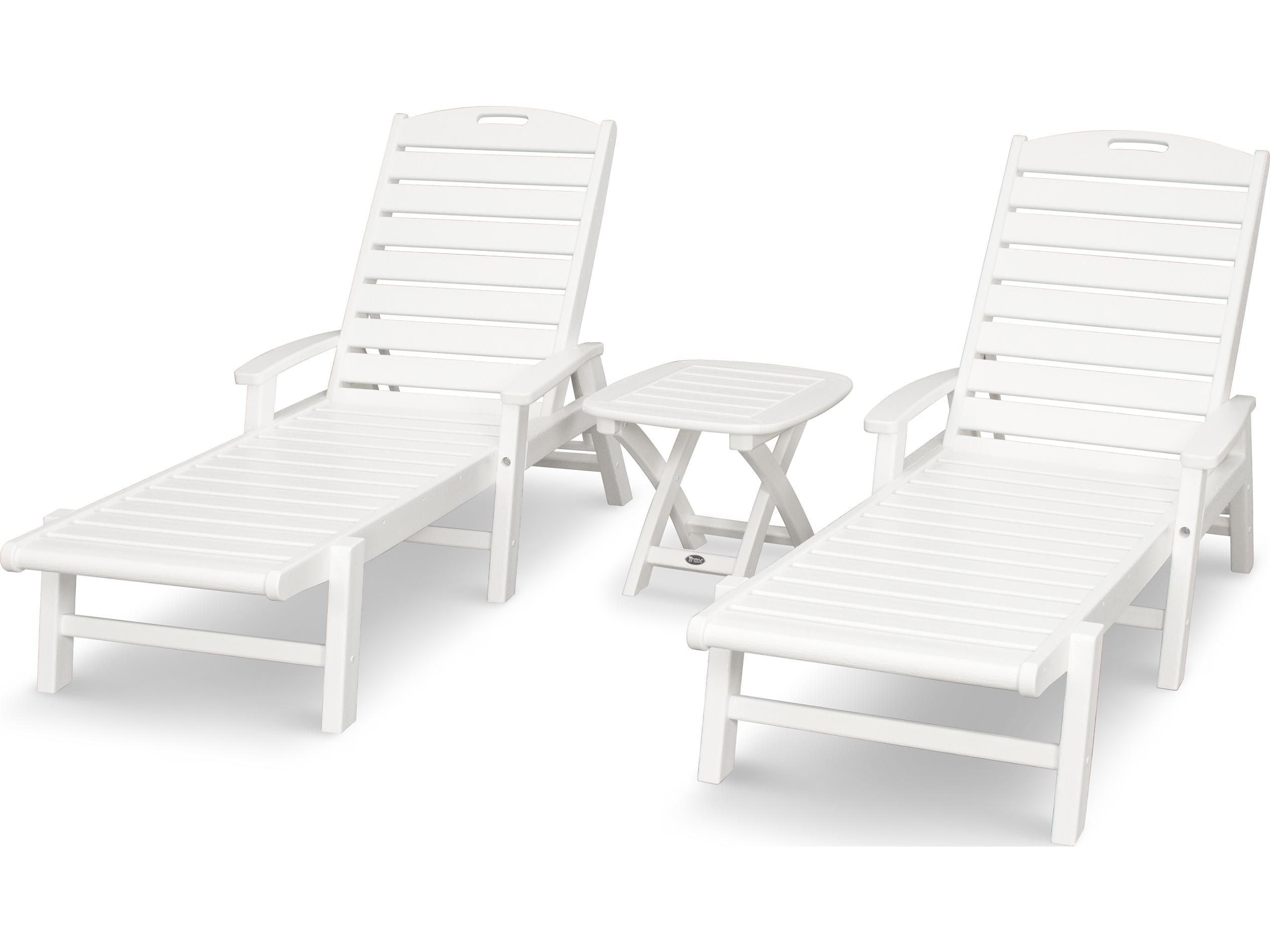 Trex® Outdoor Furniture™ Yacht Club Recycled Plastic 3 Piece Lounge Set