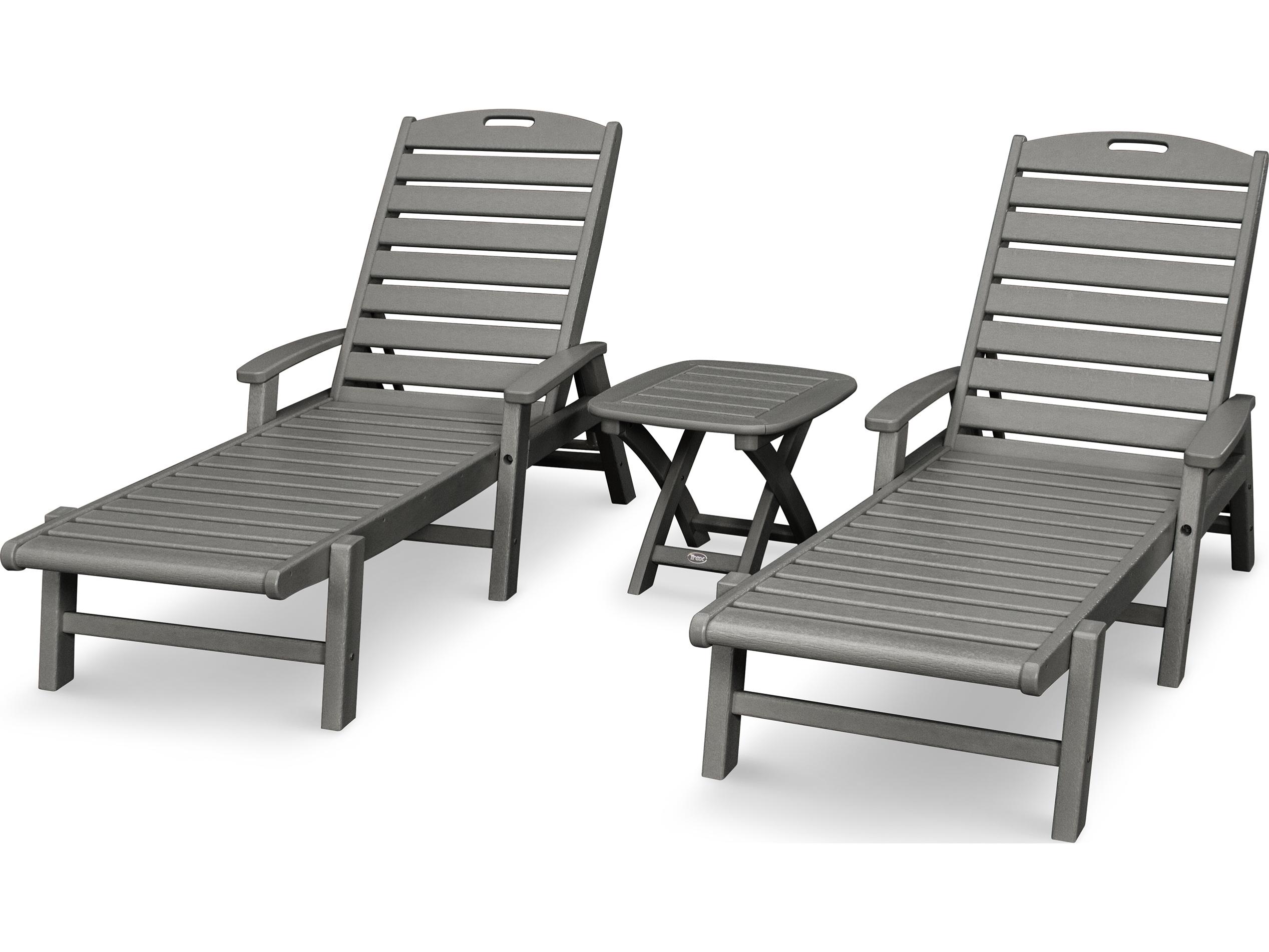 Trex® Outdoor Furniture™ Yacht Club Recycled Plastic 3 Piece Lounge Set