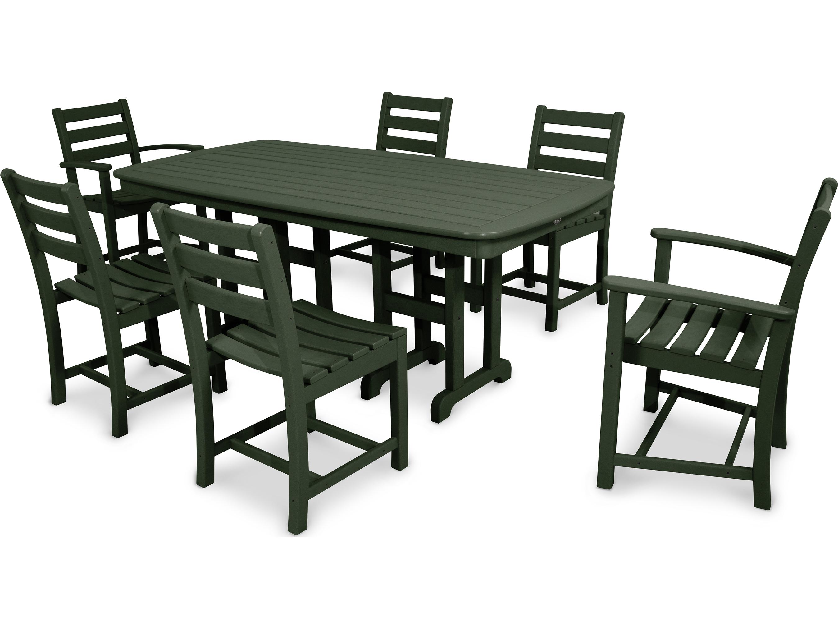 Trex® Outdoor Furniture™ Monterey Bay Recycled Plastic 7 Piece Dining Set