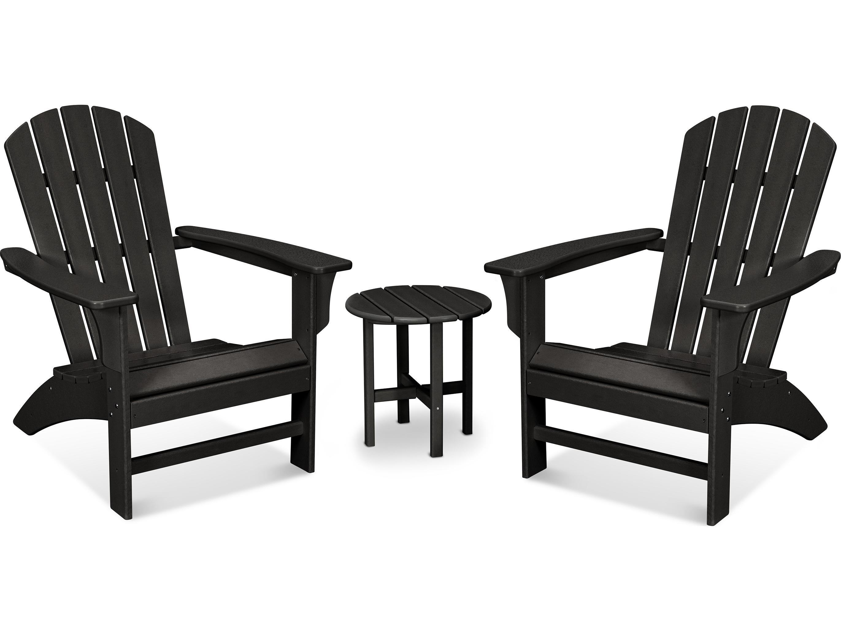 Trex® Outdoor Furniture™ Furniture Yacht Club Recycled Plastic 3 Piece Adirondack Lounge Set