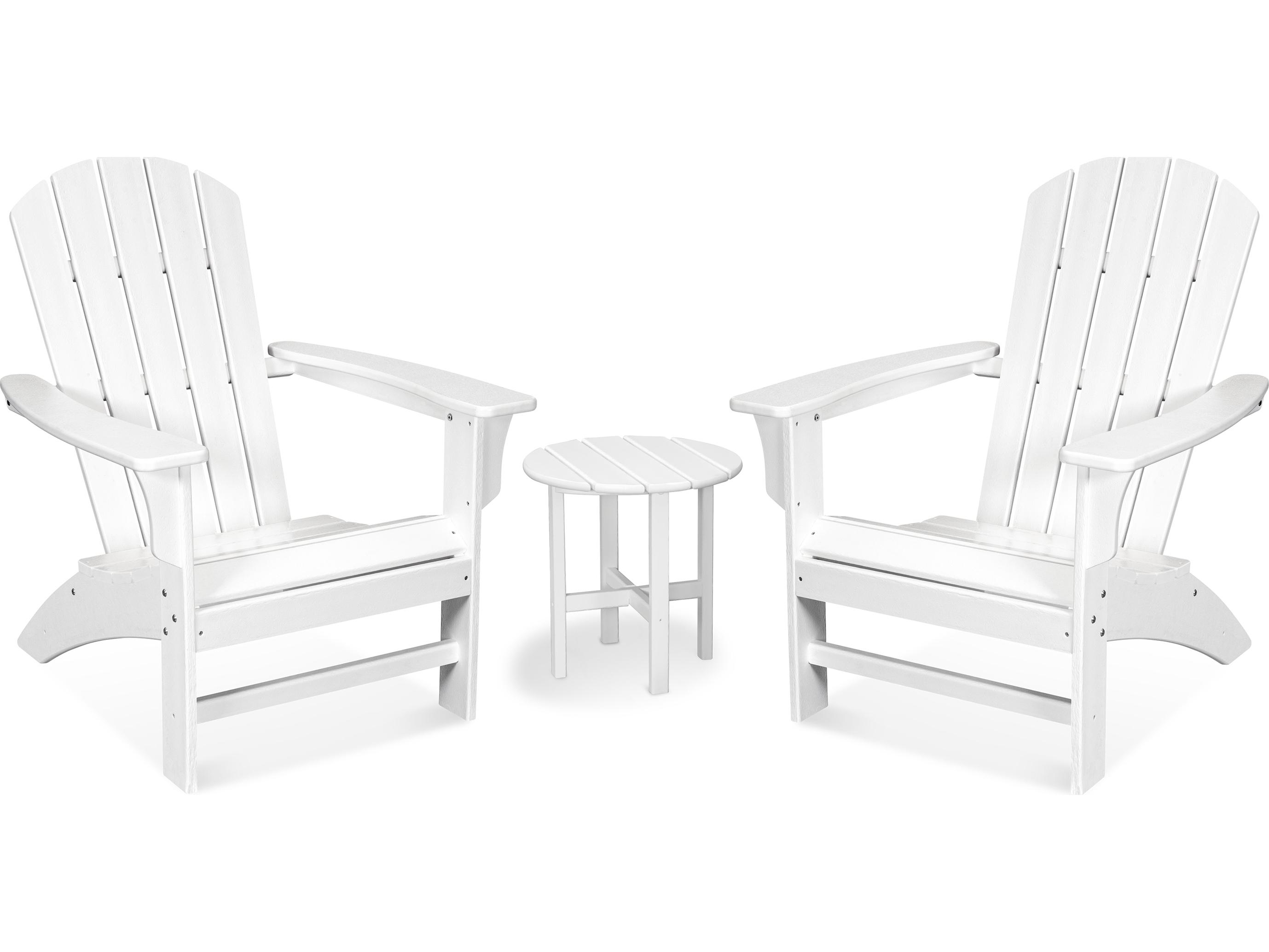 Trex® Outdoor Furniture™ Furniture Yacht Club Recycled Plastic 3 Piece Adirondack Lounge Set