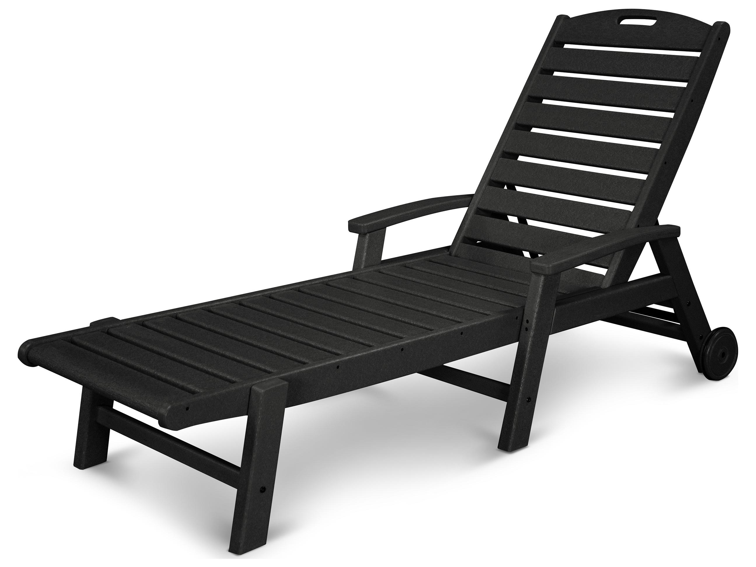 Trex® Outdoor Furniture™ Yacht Club Recycled Plastic Wheeled Chaise Lounge