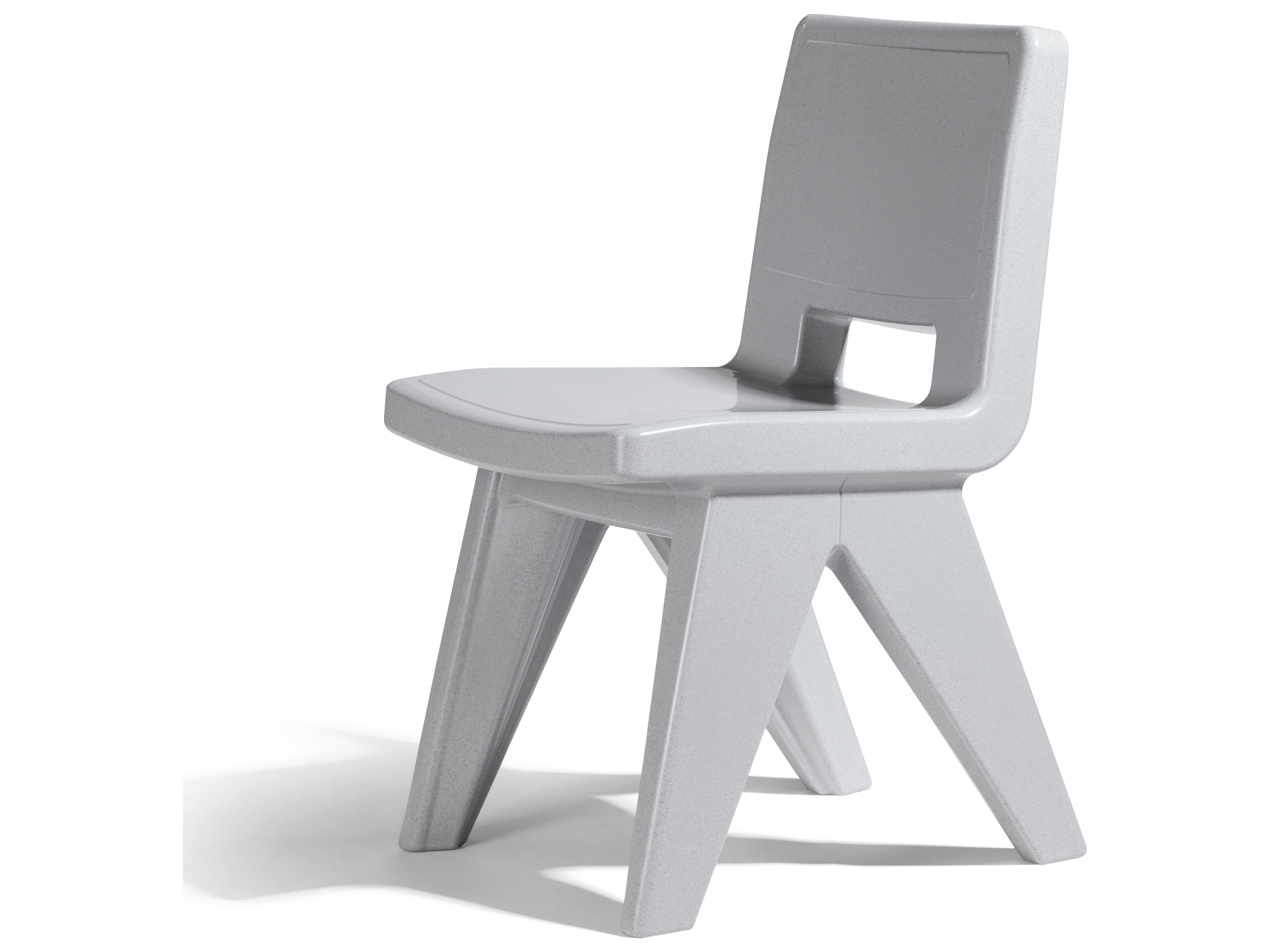 Tupelo Goods Fresco Marine Grade Polyethylene Lounge Chair in Concrete Gray