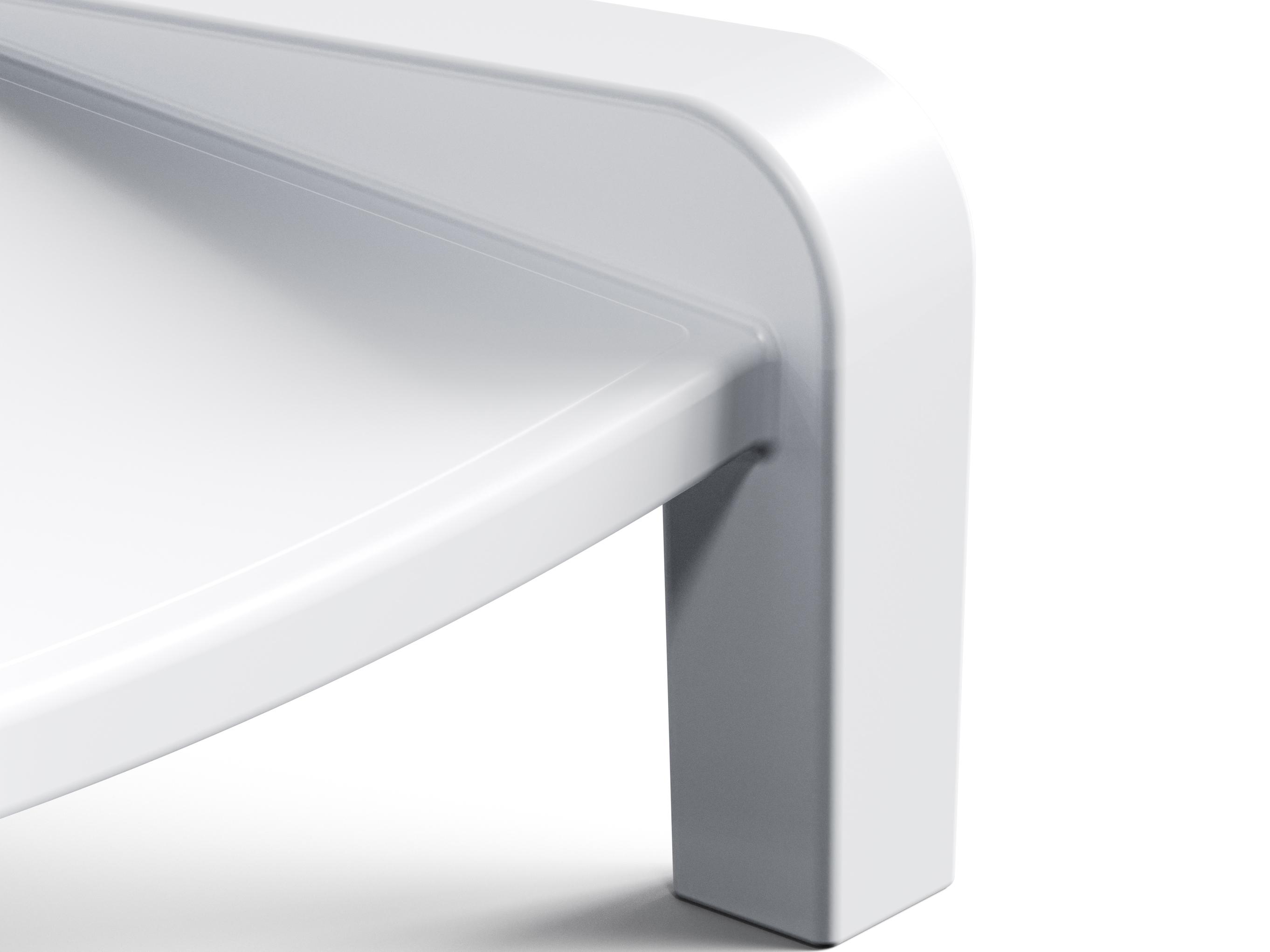 Tupelo Goods Deck Marine Grade Polyethylene Chaise Lounge in Highcloue White