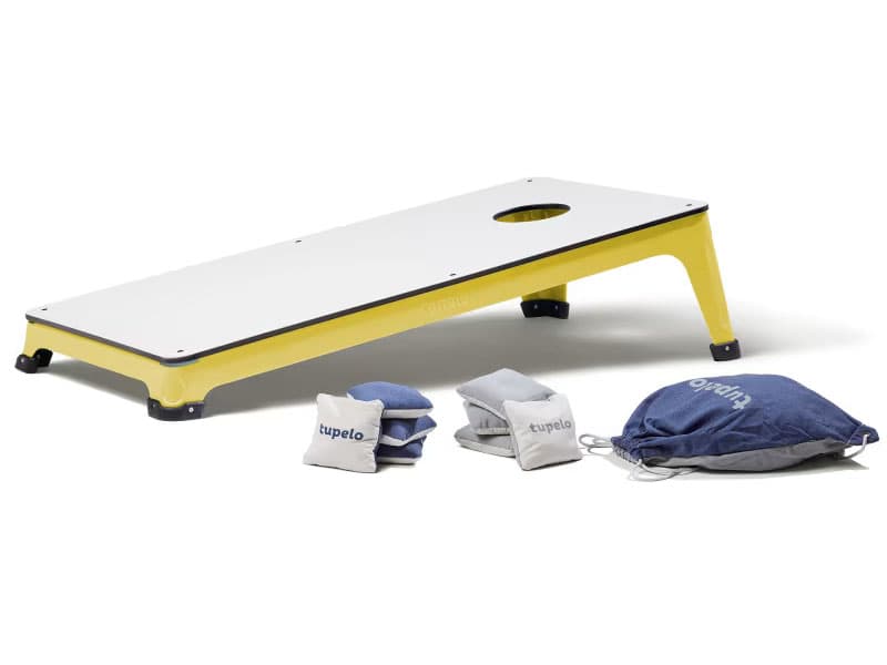 Tupelo Goods All-Weather Cornhole in Sunshine Yellow
