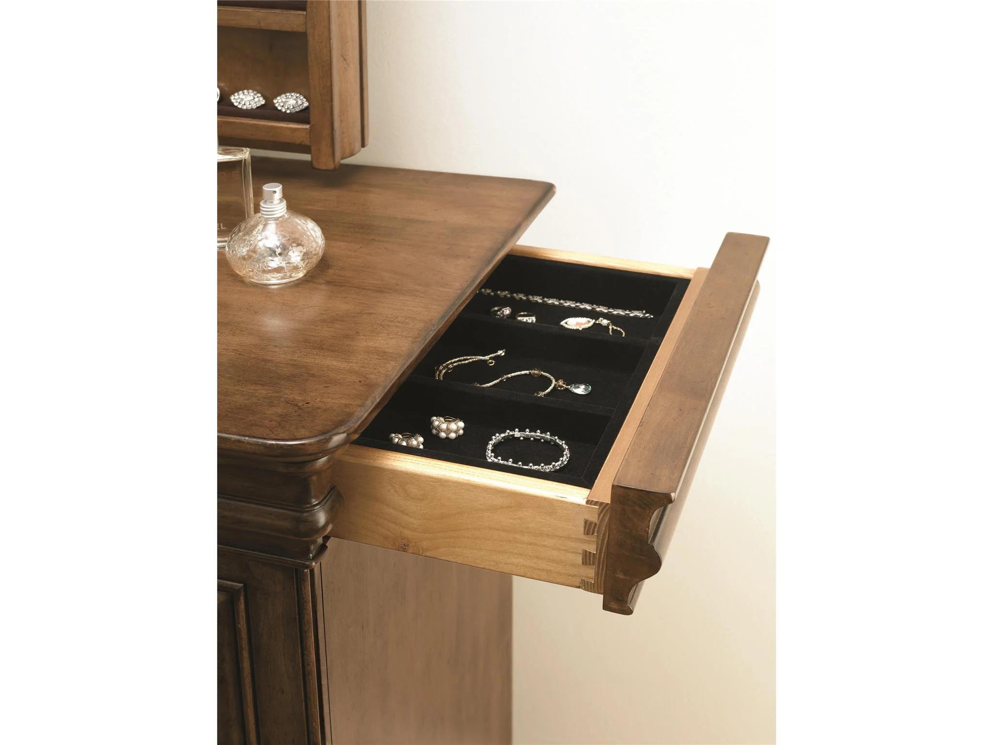 Universal Furniture New Lou Brown 9-Drawer Triple Dresser