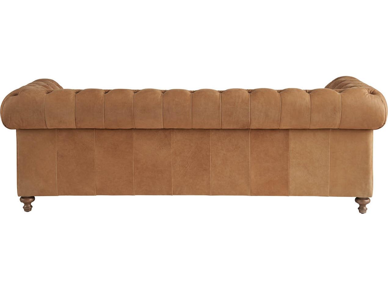 Universal Furniture Berkely Brown Leather Sofa