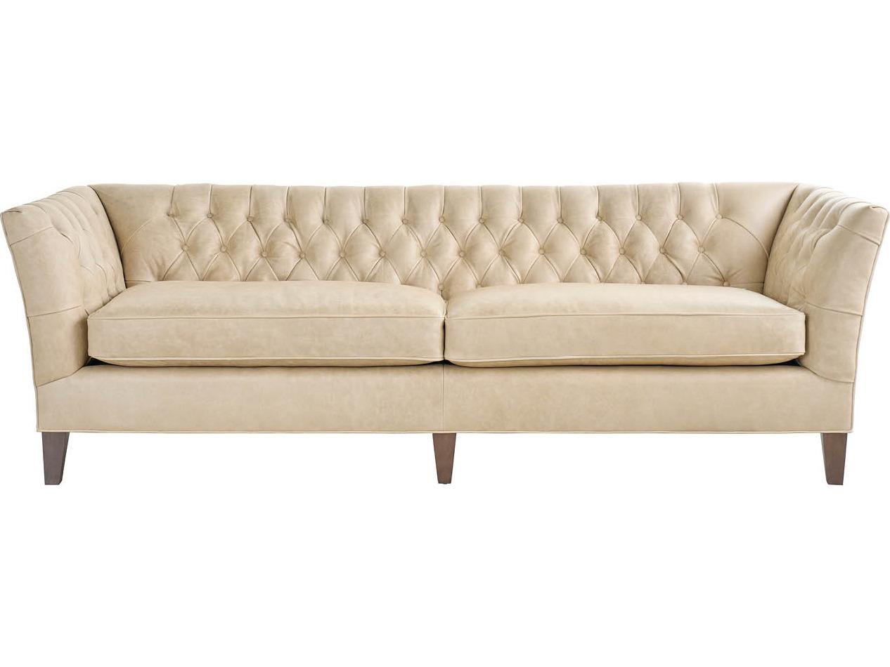 Universal Furniture Leather -duncan Beige Upholstered Sofa