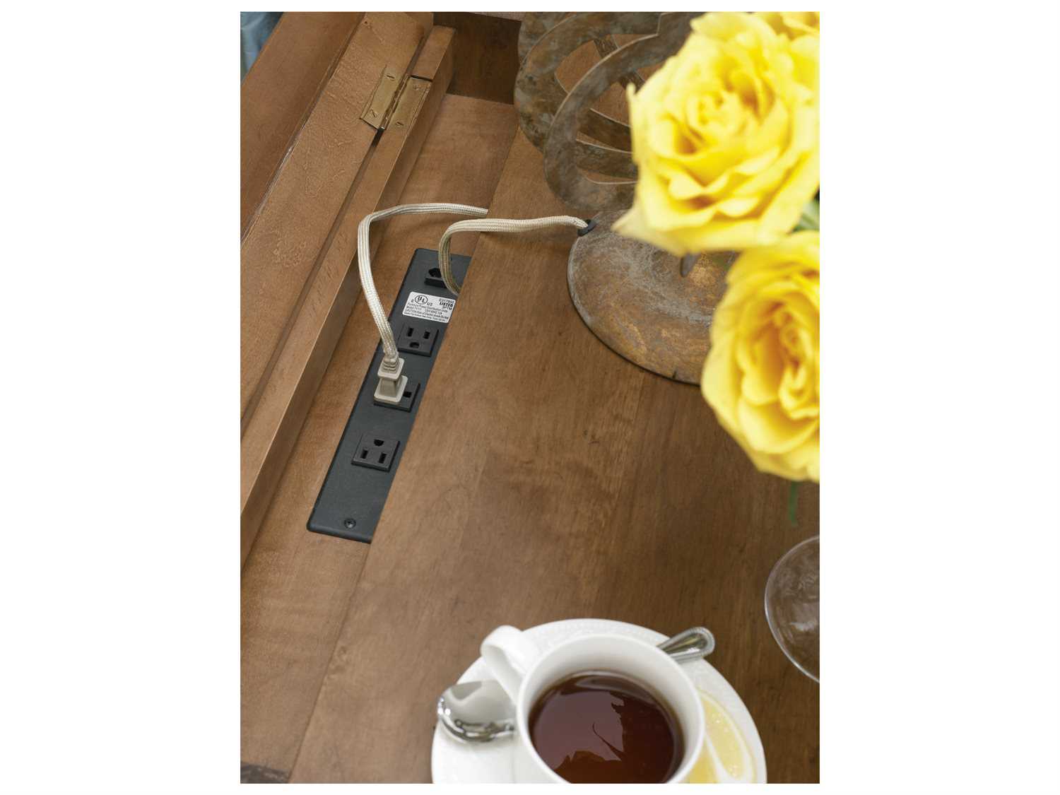 Universal Furniture New Lou 3-Drawer Brown Nightstand