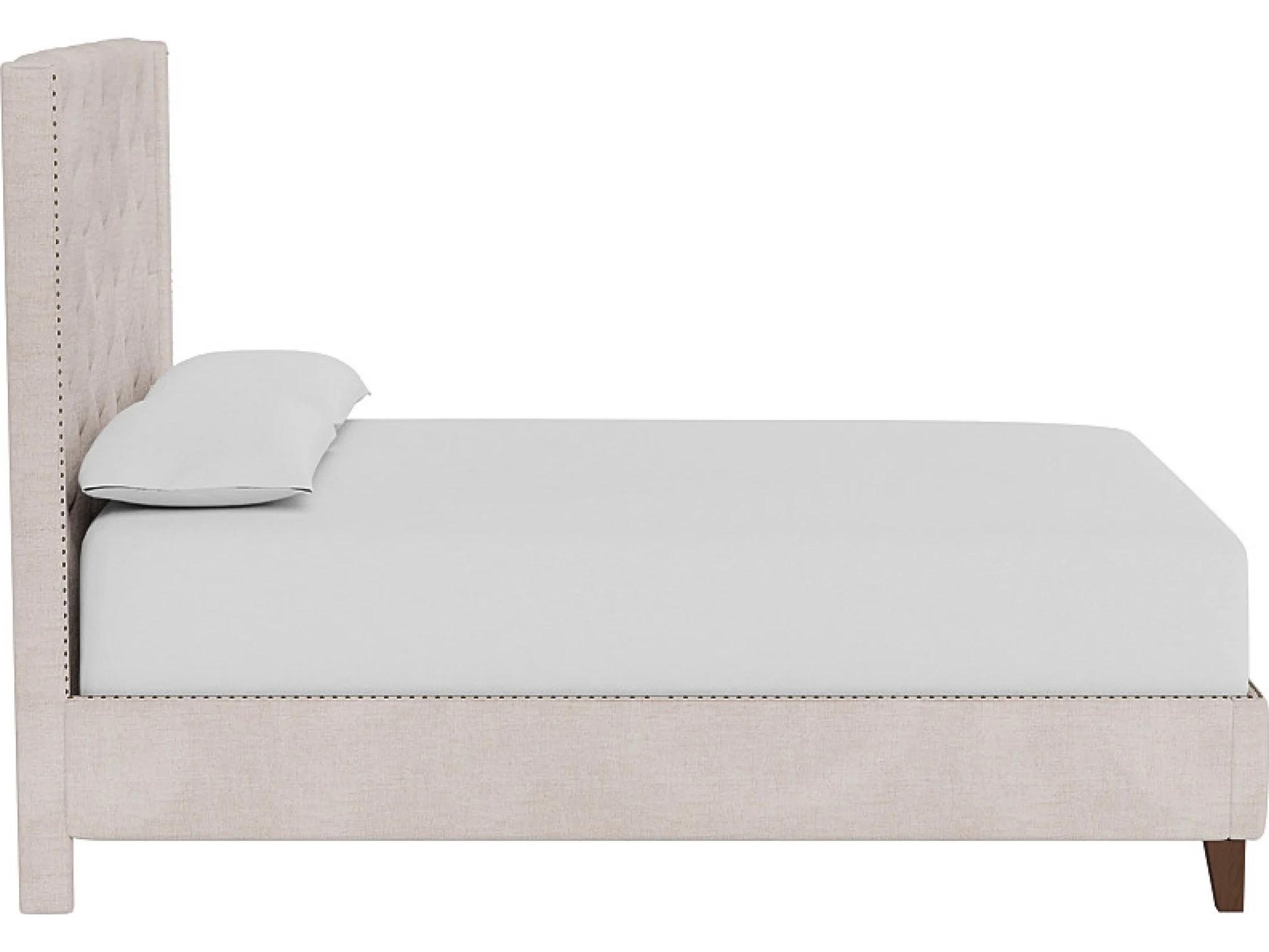 Universal Furniture Midtown Bed Beige Upholstered Queen Platform