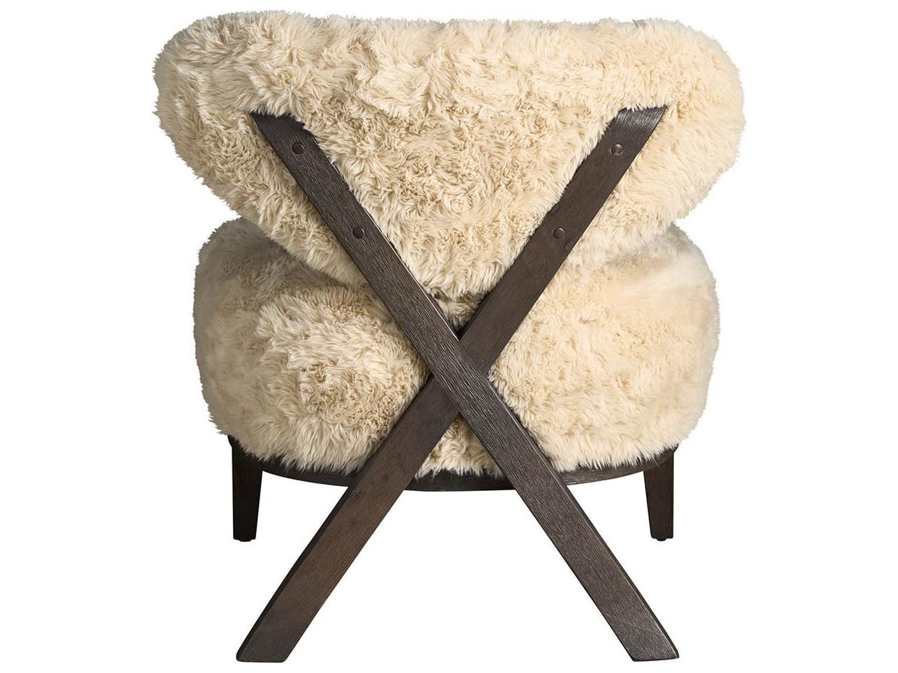 Universal Furniture Accents Cream Fur Accent Chair