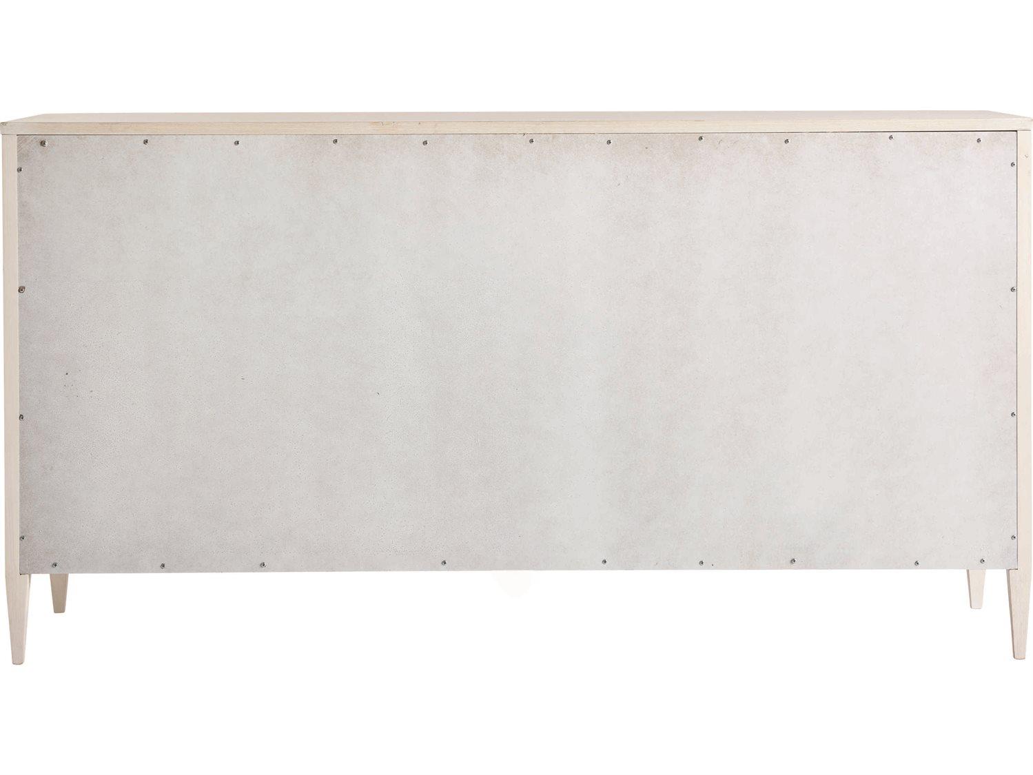 Universal Furniture Miranda Kerr Chelsea 6-Drawers White Solid Wood Double Dresser