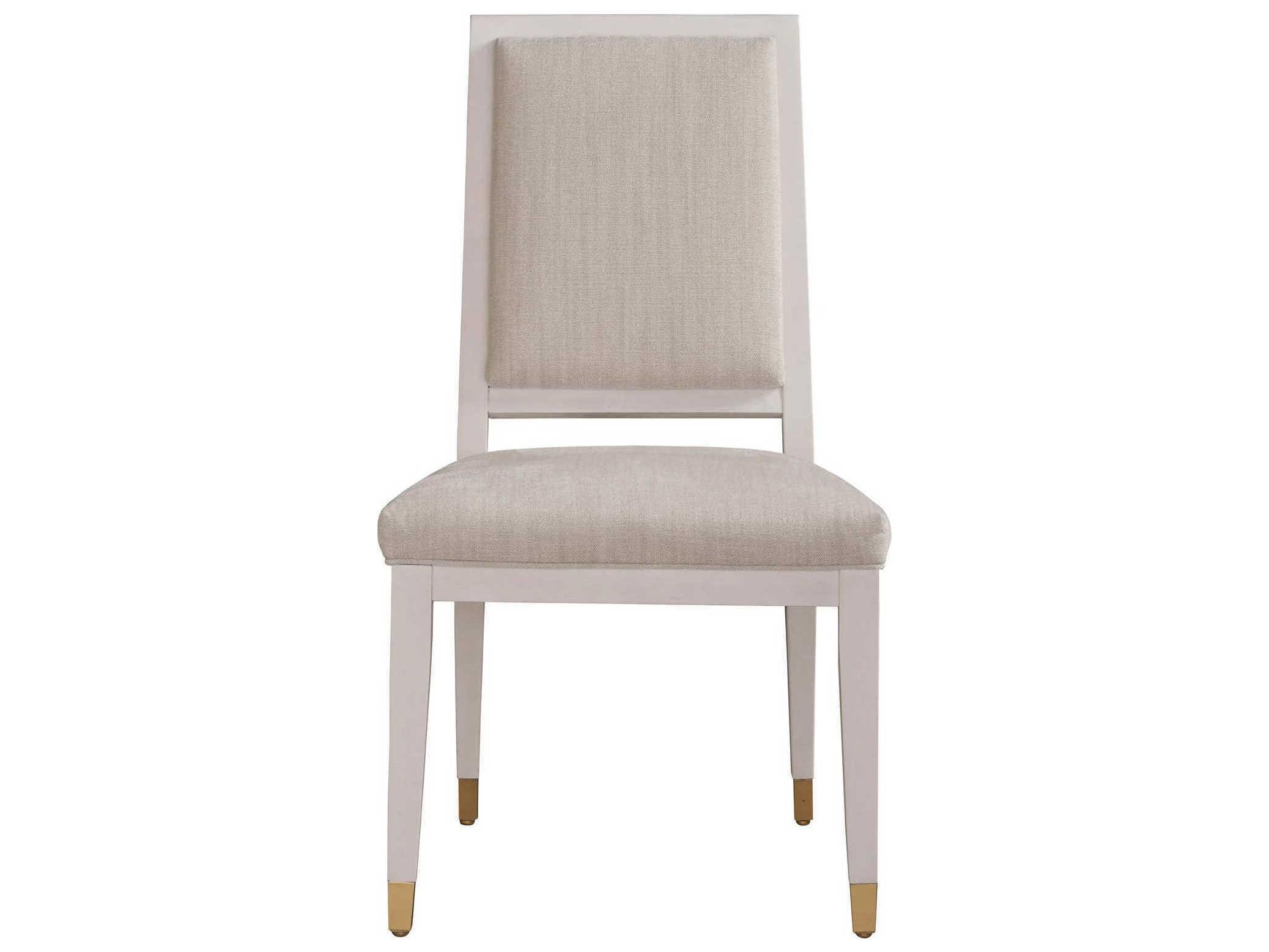 Universal Furniture Miranda Kerr Solid Wood White Upholstered Side Dining Chair