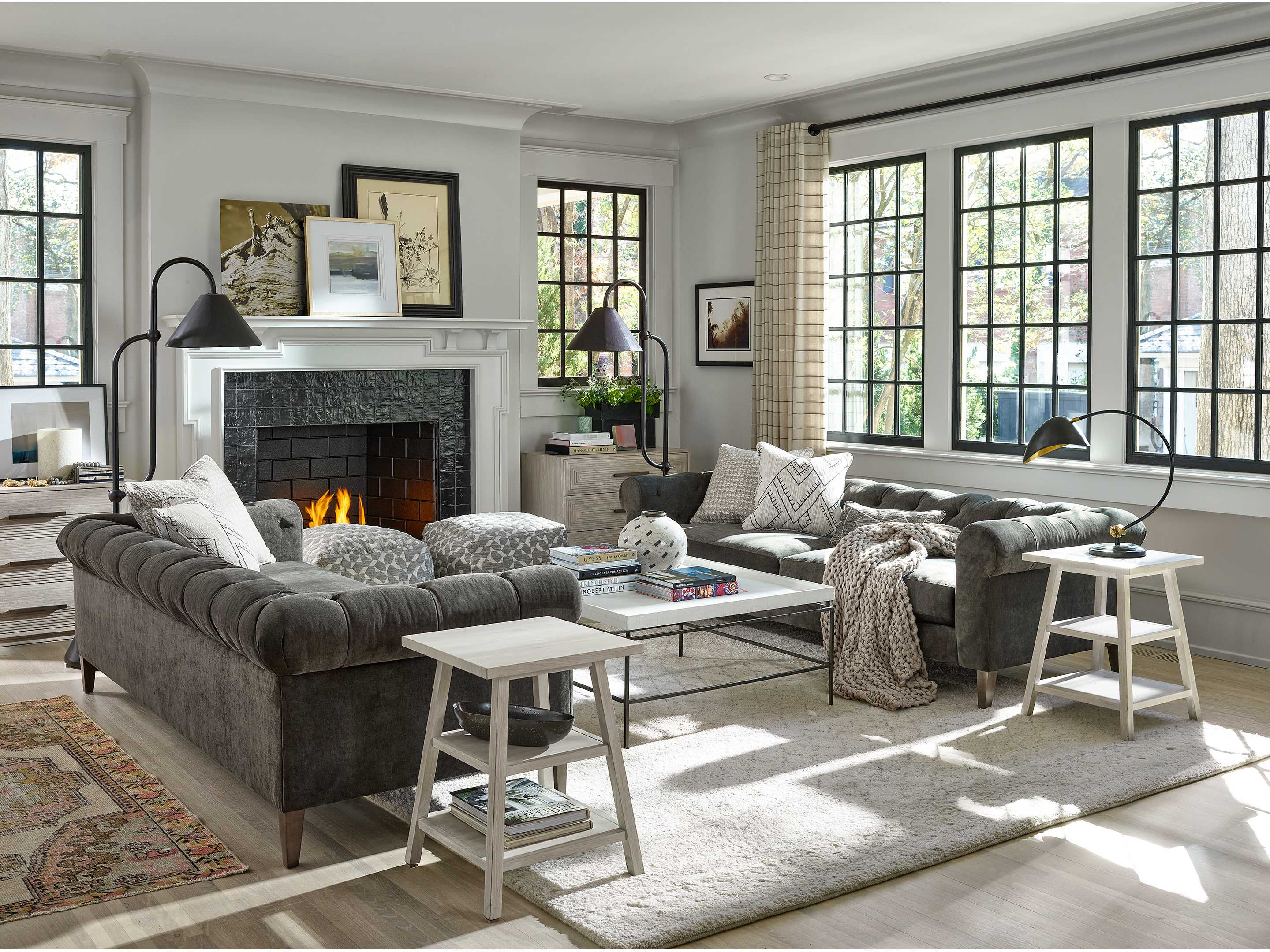 Universal Furniture Modern Farmhouse 3-Drawers Weathered Gray Oak Wood Accent Chest