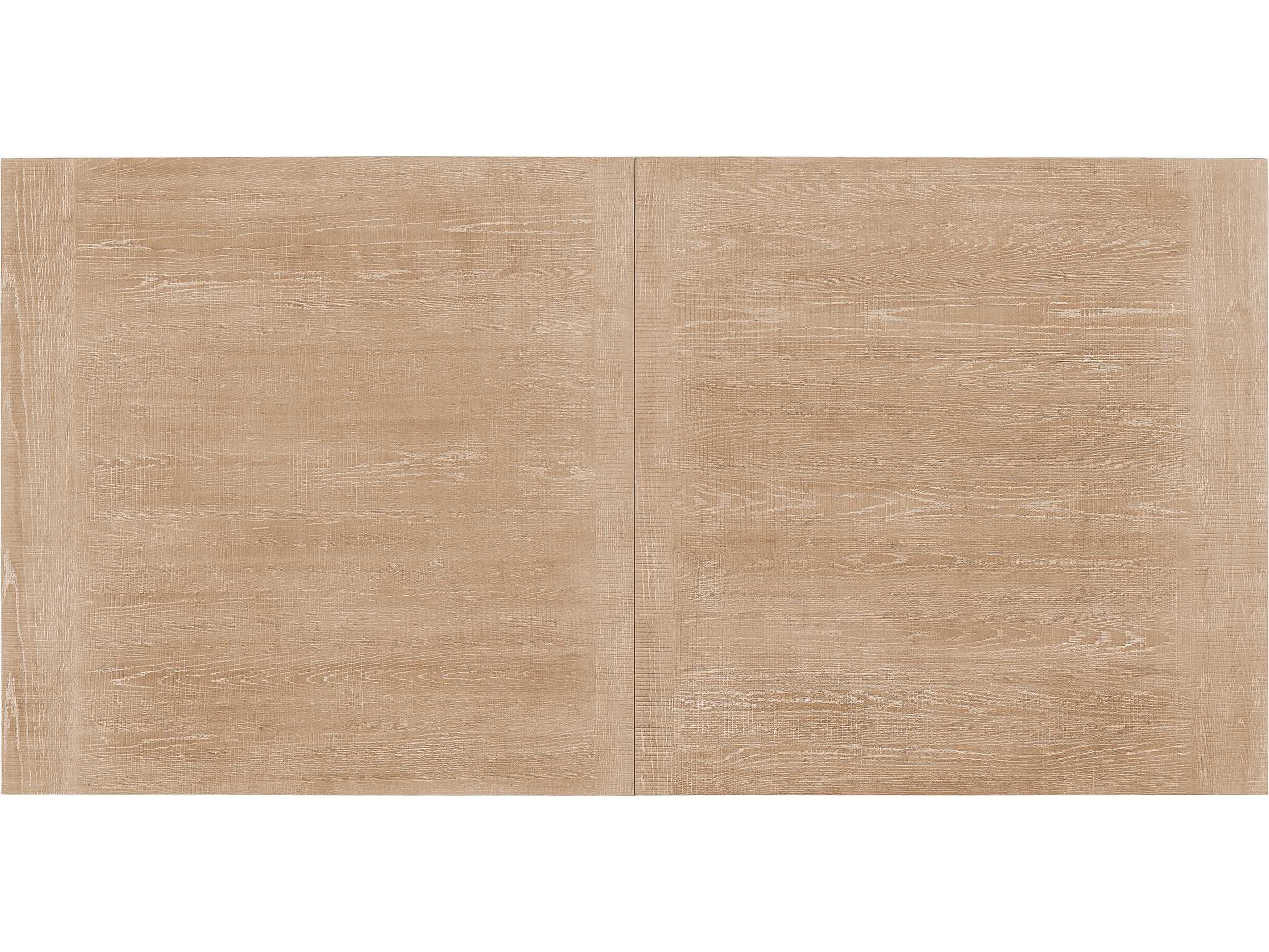 Universal Furniture Modern Farmhouse Miller Extendable Rectangular Wood Rustic Natural Oak Dining Table