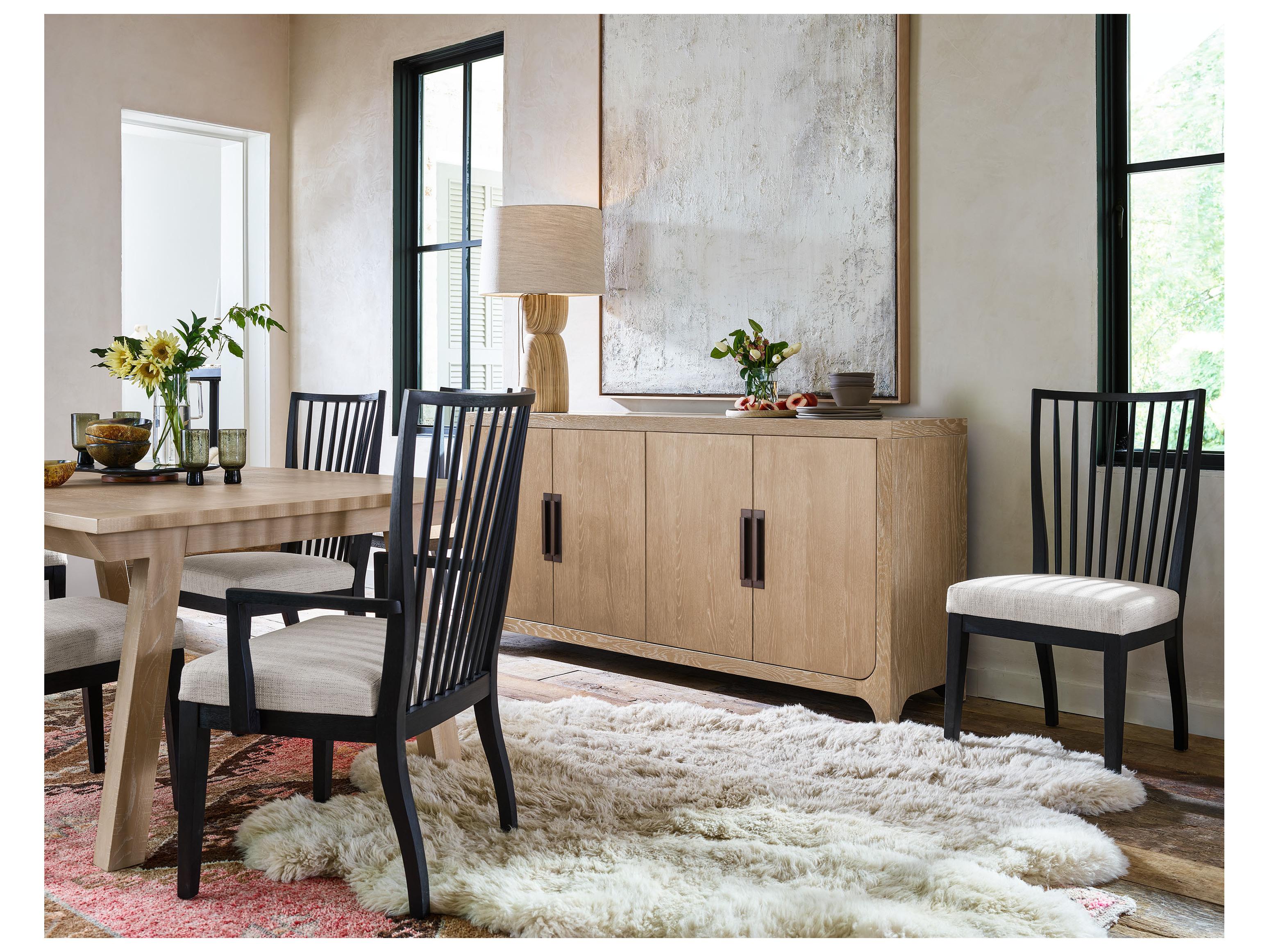 Universal Furniture Modern Farmhouse Blair 78" Solid Wood Natural Oak Sideboard