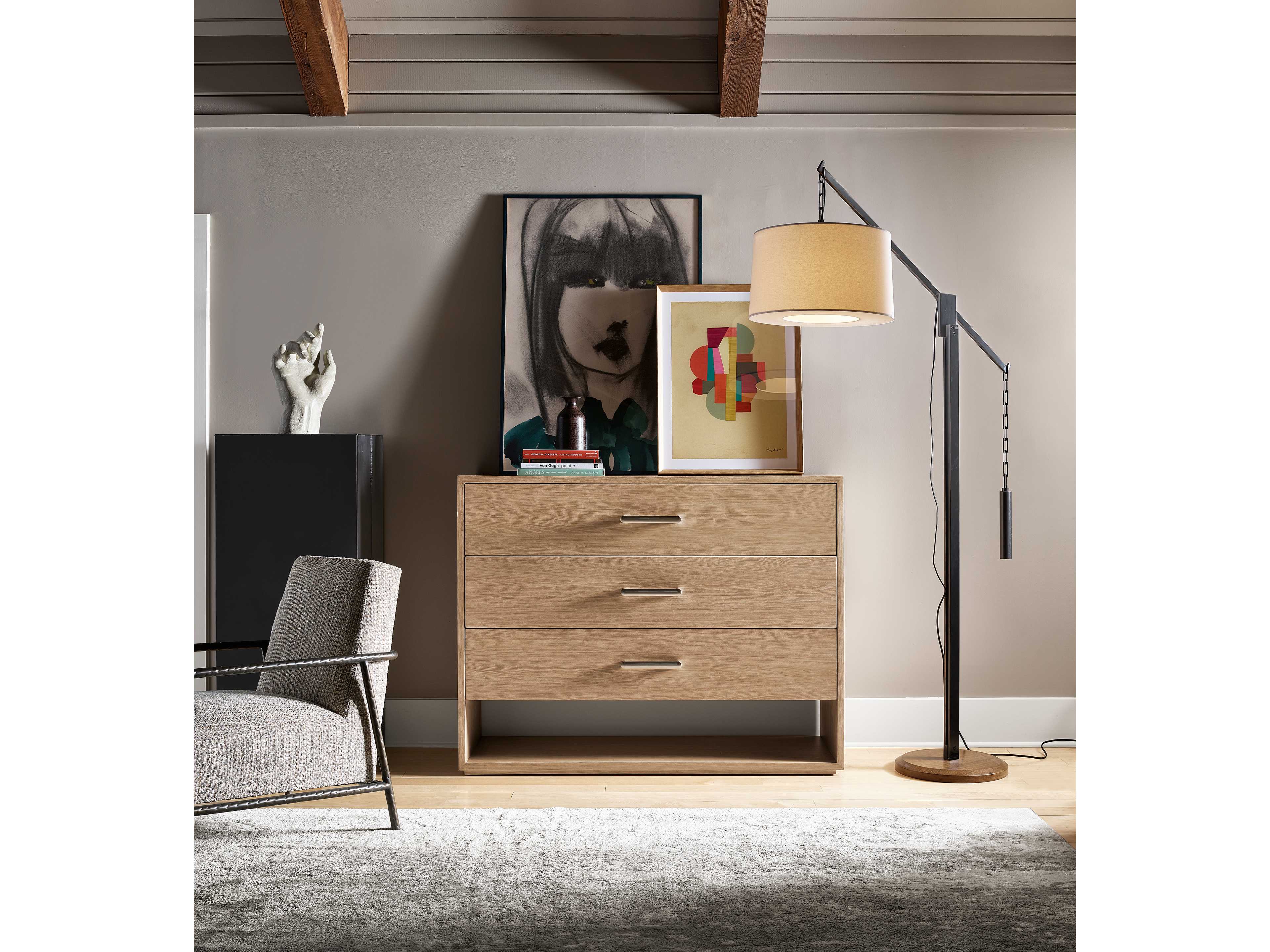 Universal Furniture Nomad Vista 3-Drawers Brown Cedar Wood Dresser