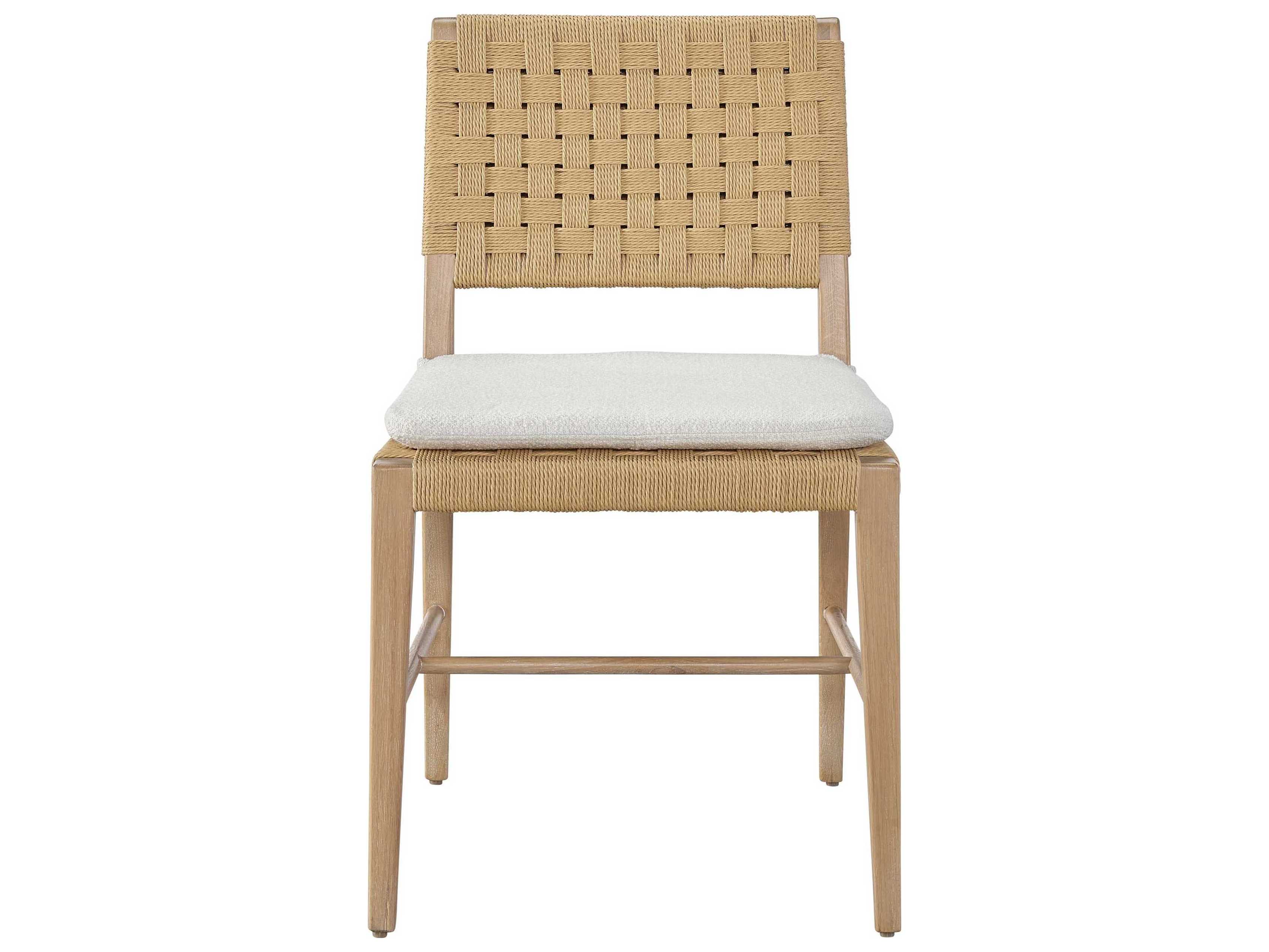 Universal Furniture Nomad Wood Oak Brown Upholstered Side Dining Chair