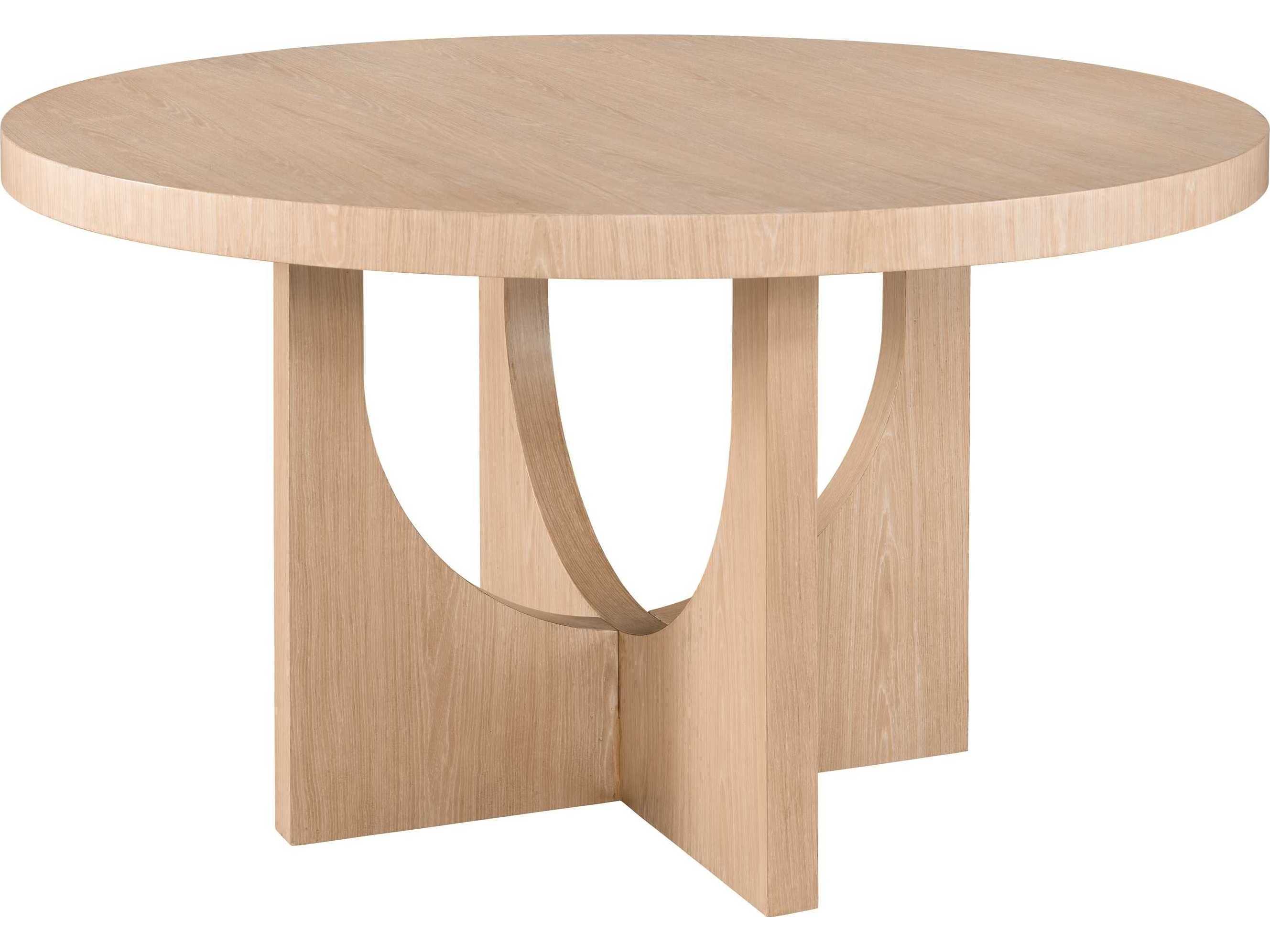 Universal Furniture Nomad Callon Round Wood Tech Oak Dining Table