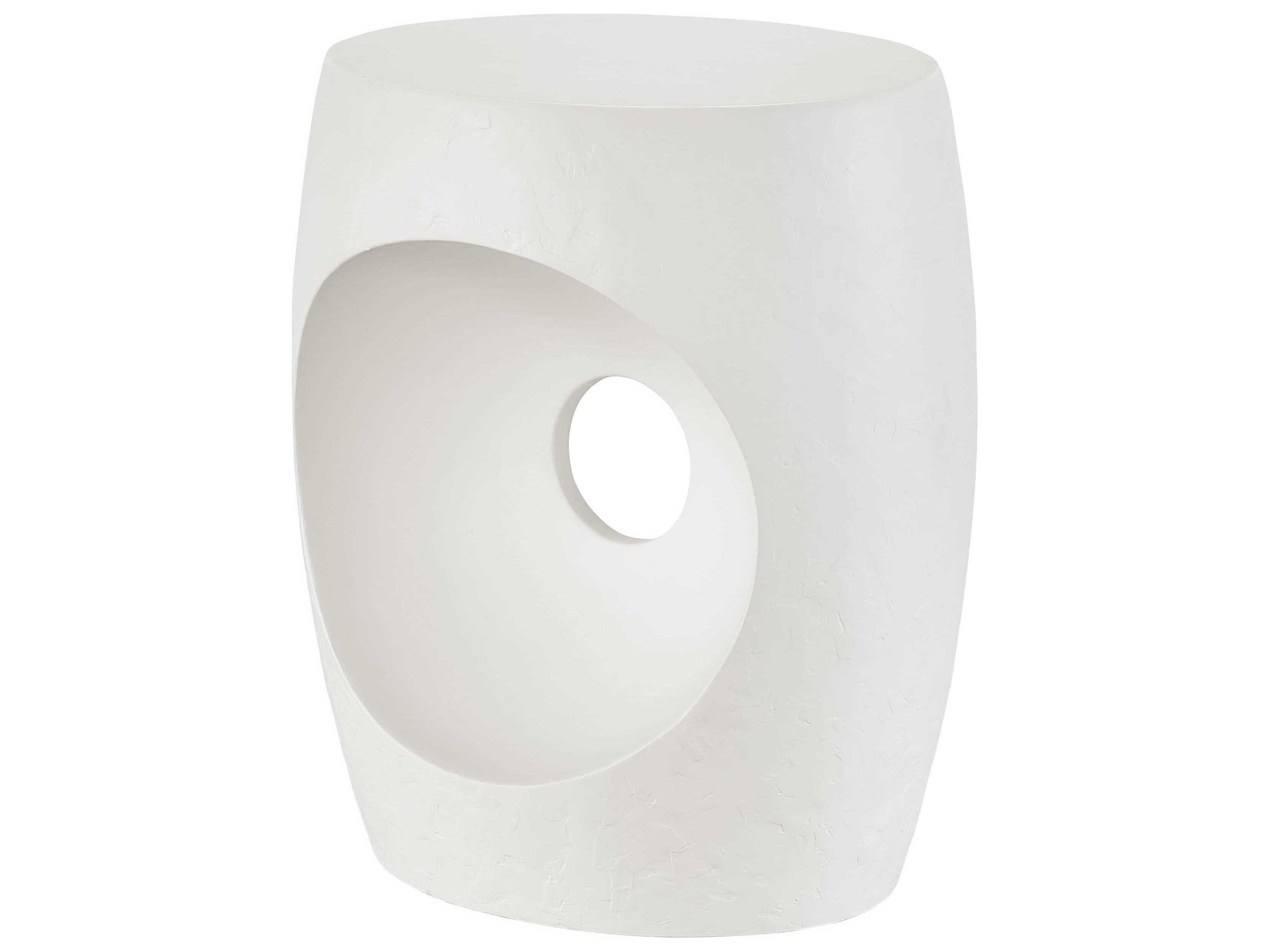 Universal Furniture Nomad Canyo Oval Abaco White End Table