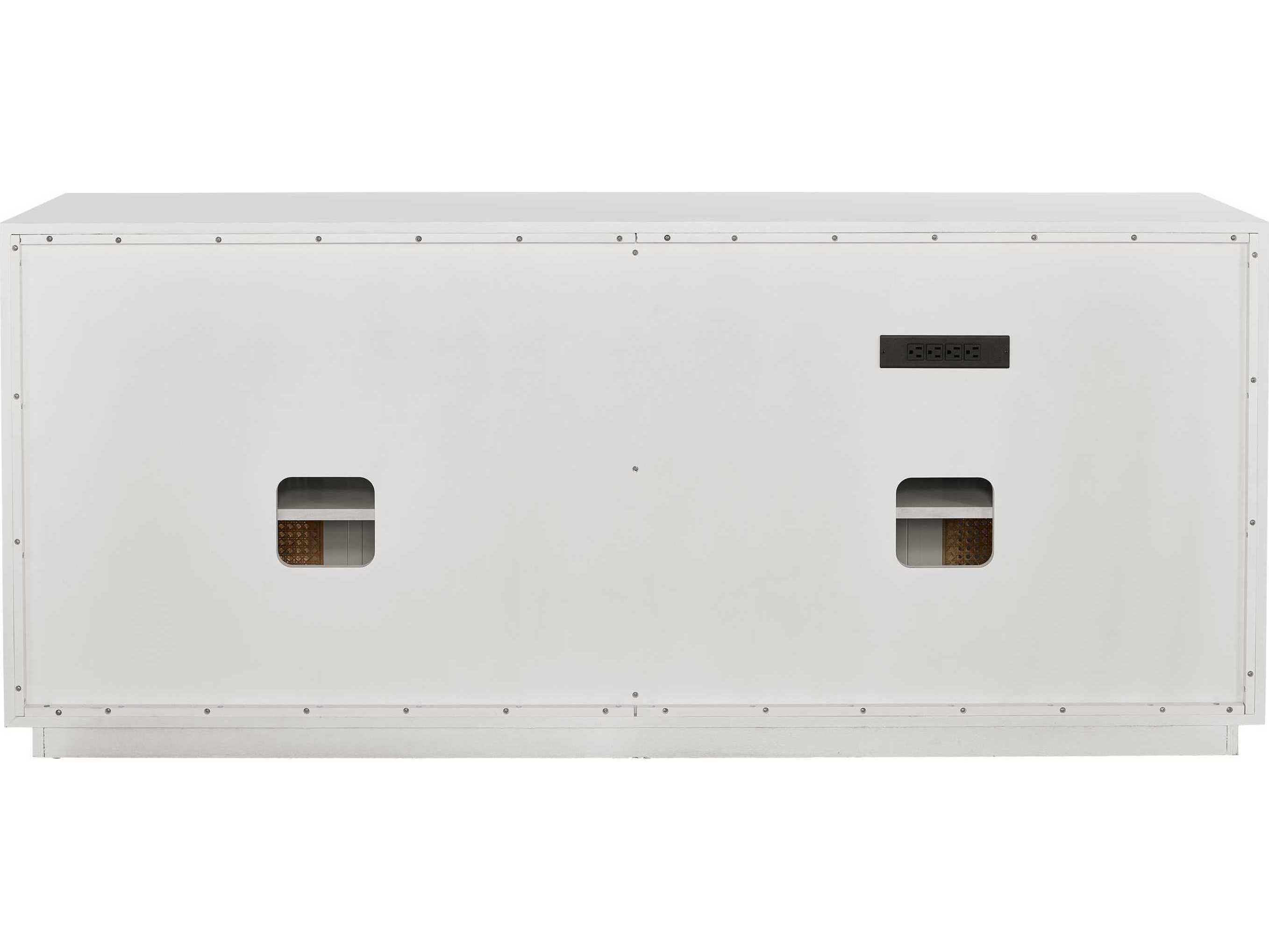 Universal Furniture Nomad 80" Cane Glacier Media Console