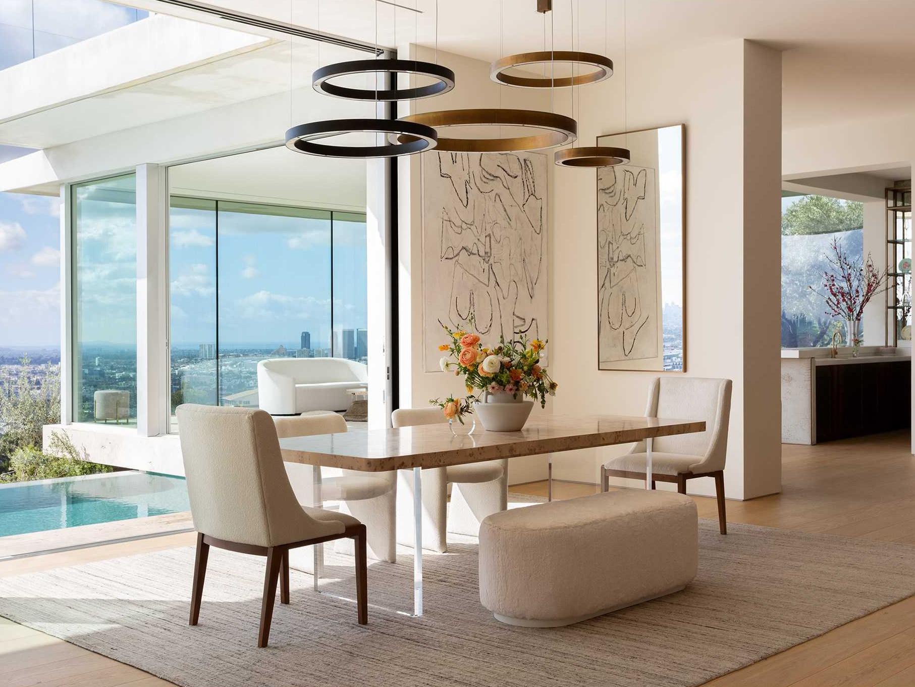 Universal Furniture Tranquility Rectangular Wood Mappa Burl Dining Table