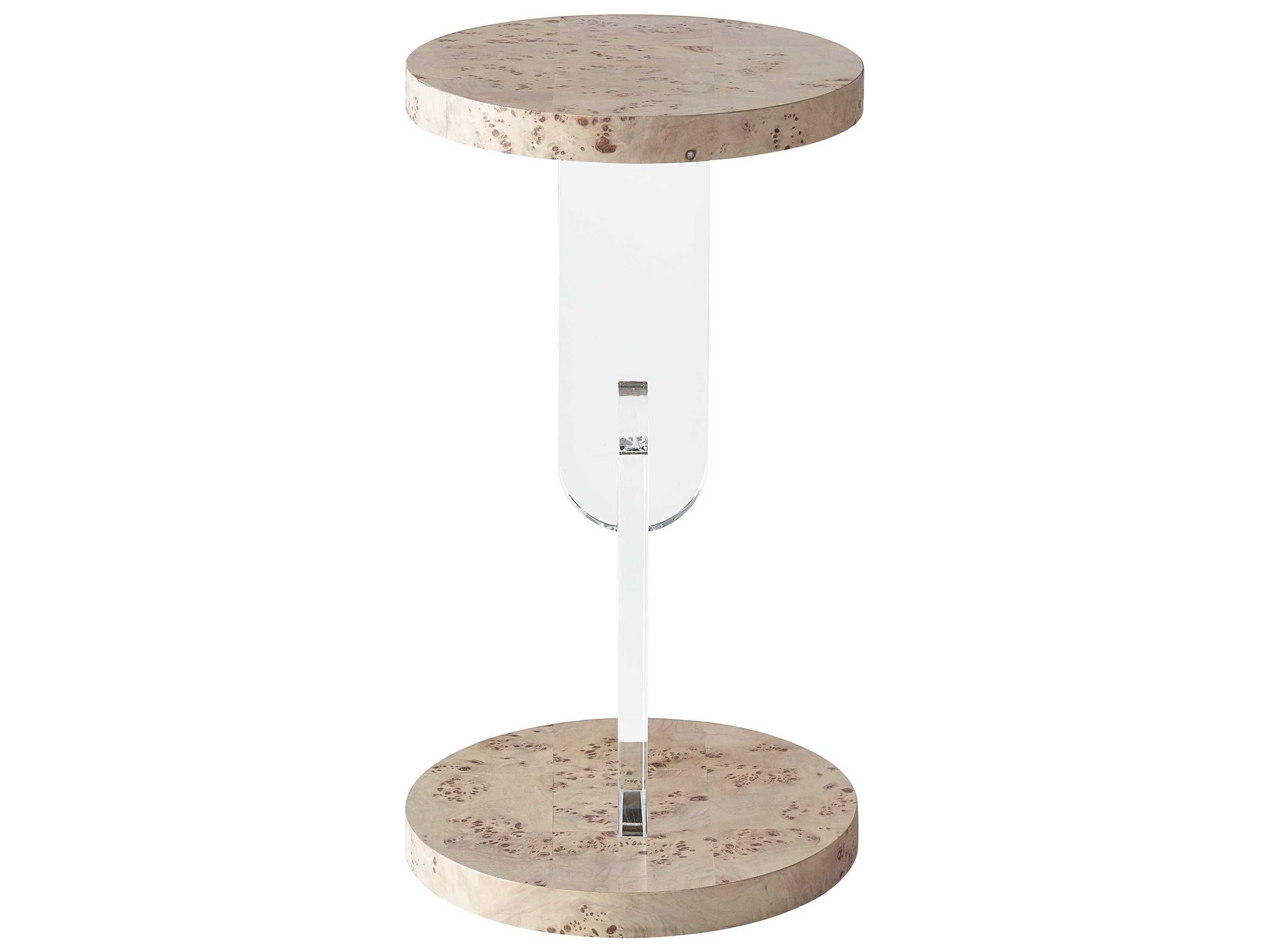 Universal Furniture Tranquility Burl Round Mappa End Table