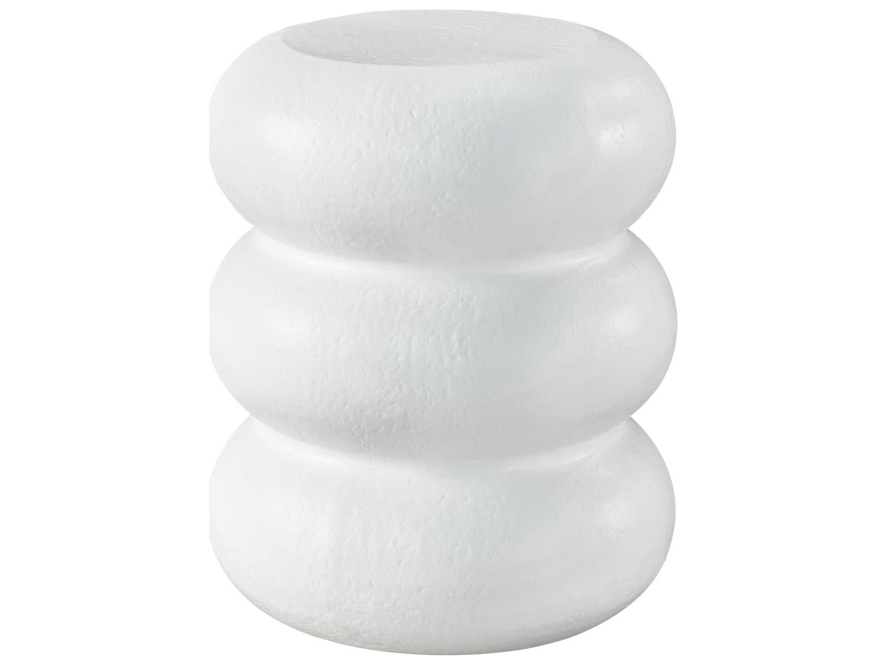 Universal Furniture Tranquility Enlightenment Round Milky Mushroom End Table